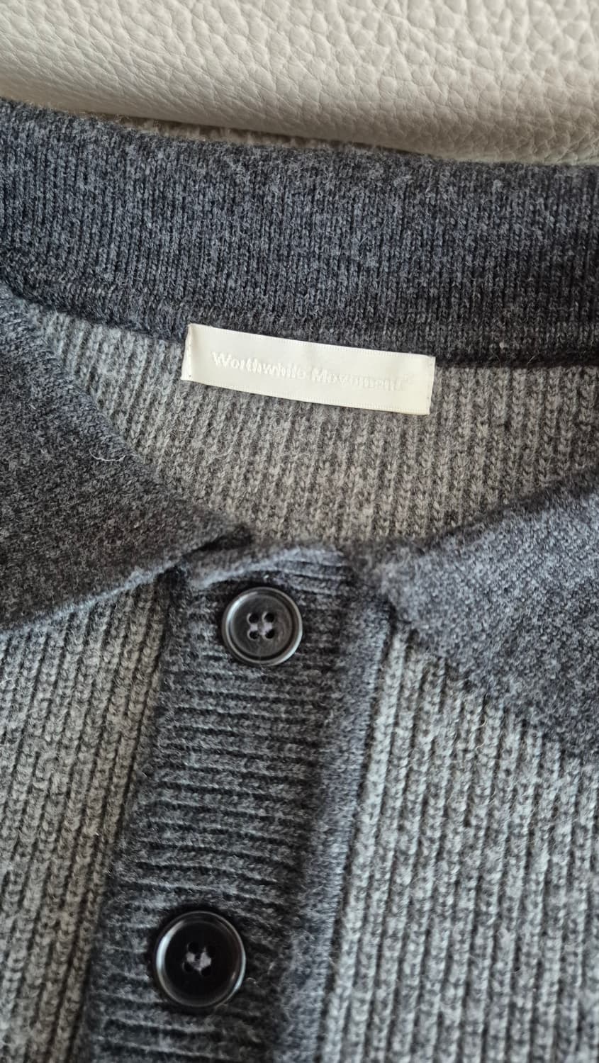 월스와일무브먼트 캐시미어 카라니트 차콜 1사이즈 상품이미지3