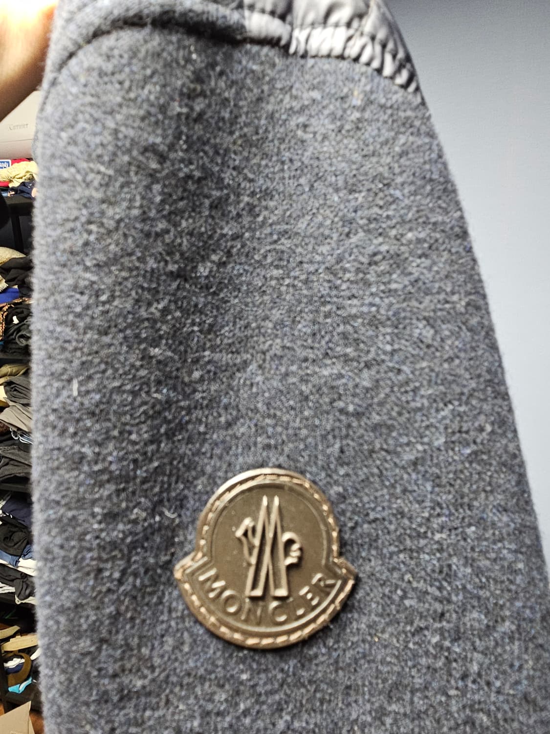 몽클레어 니트 후드 집업 네이비 상품이미지3