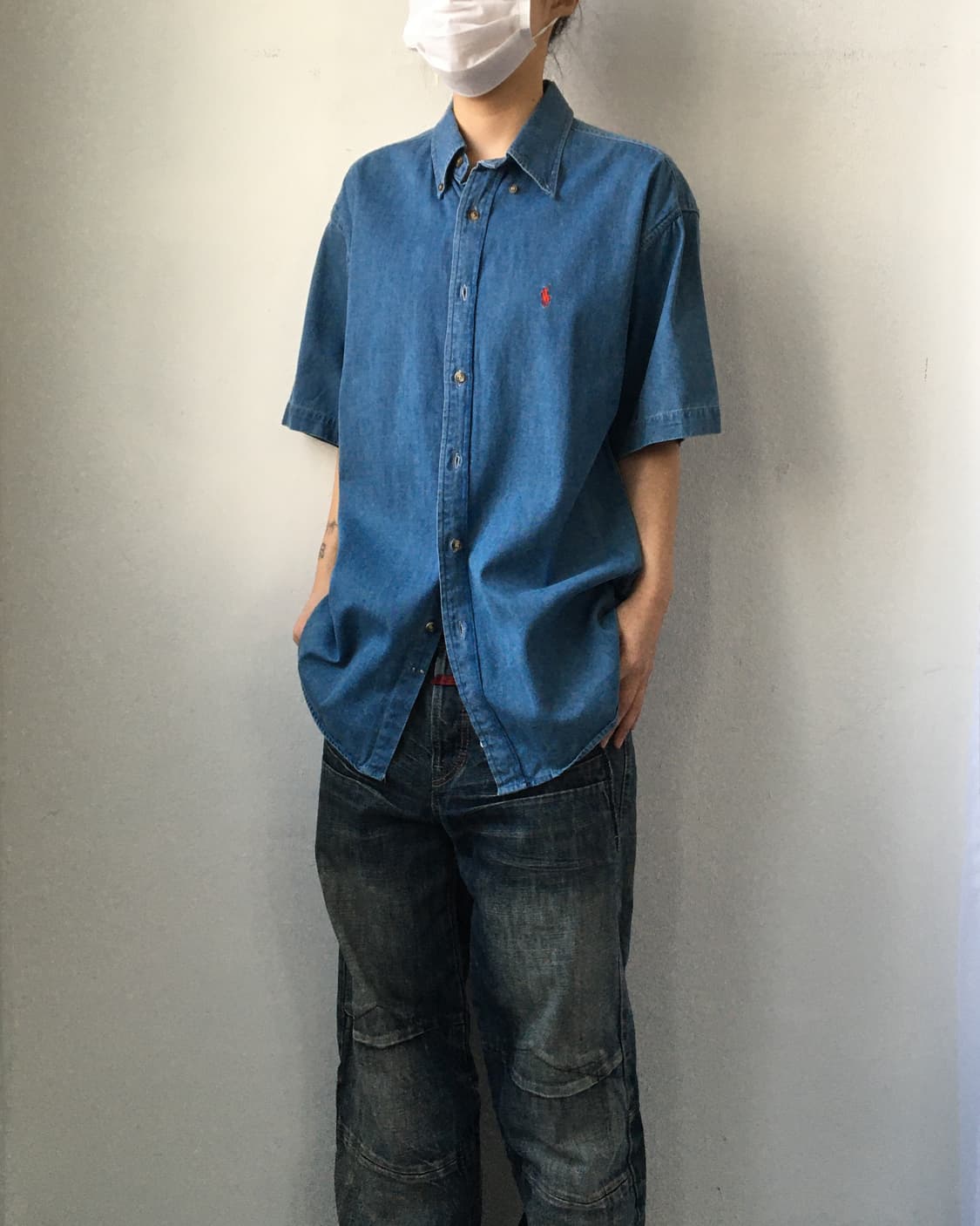 Polo denim shirt 상품이미지1