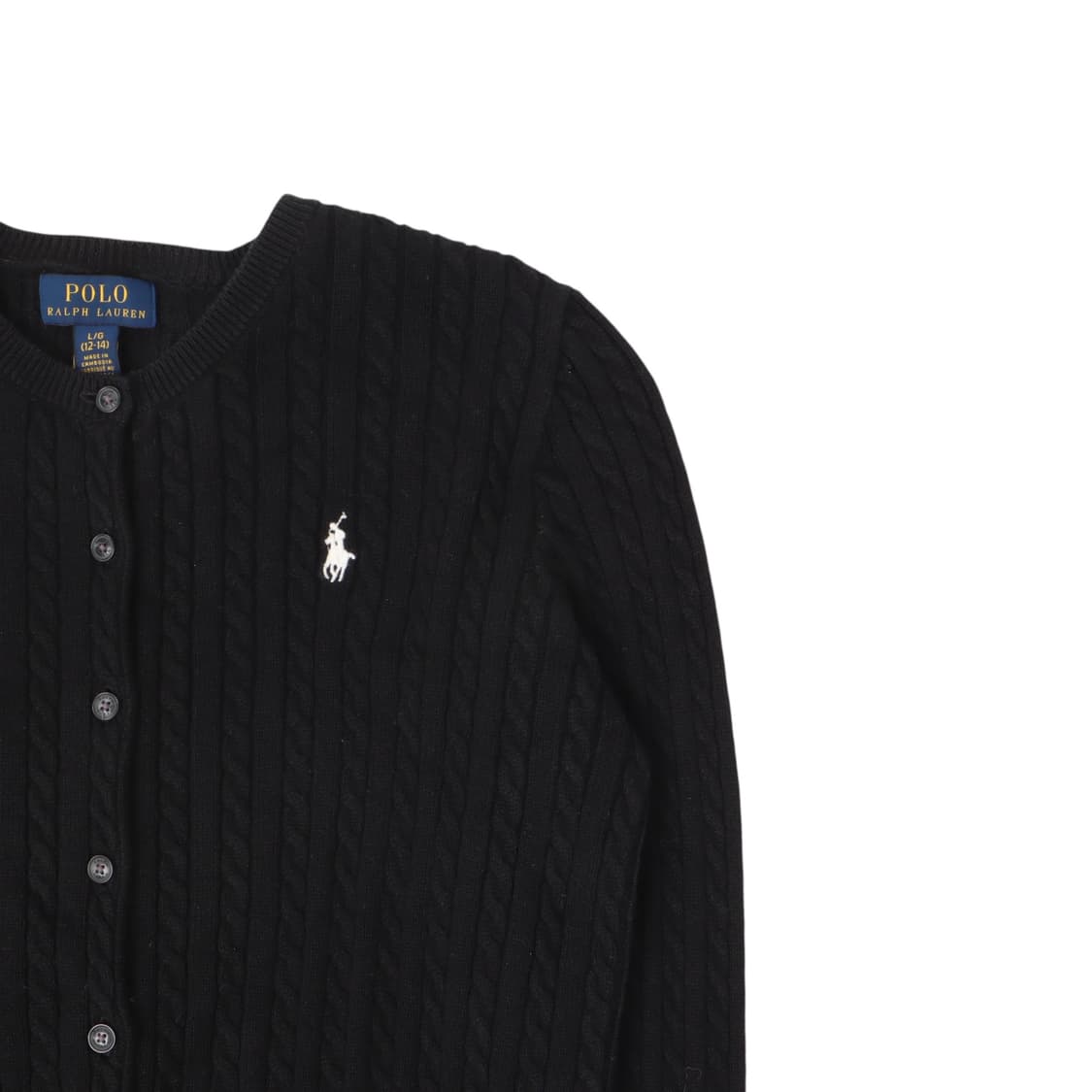 폴로 랄프로렌 블랙 케이블 니트 가디건 상품이미지3