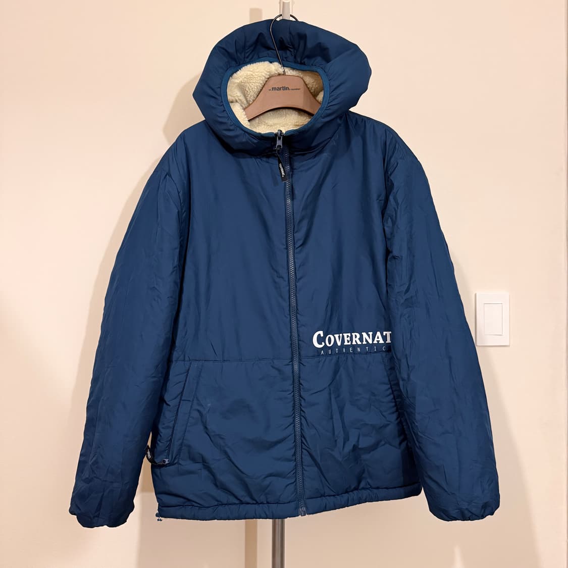 커버낫 리버시블 플리스 후드집업 상품이미지1