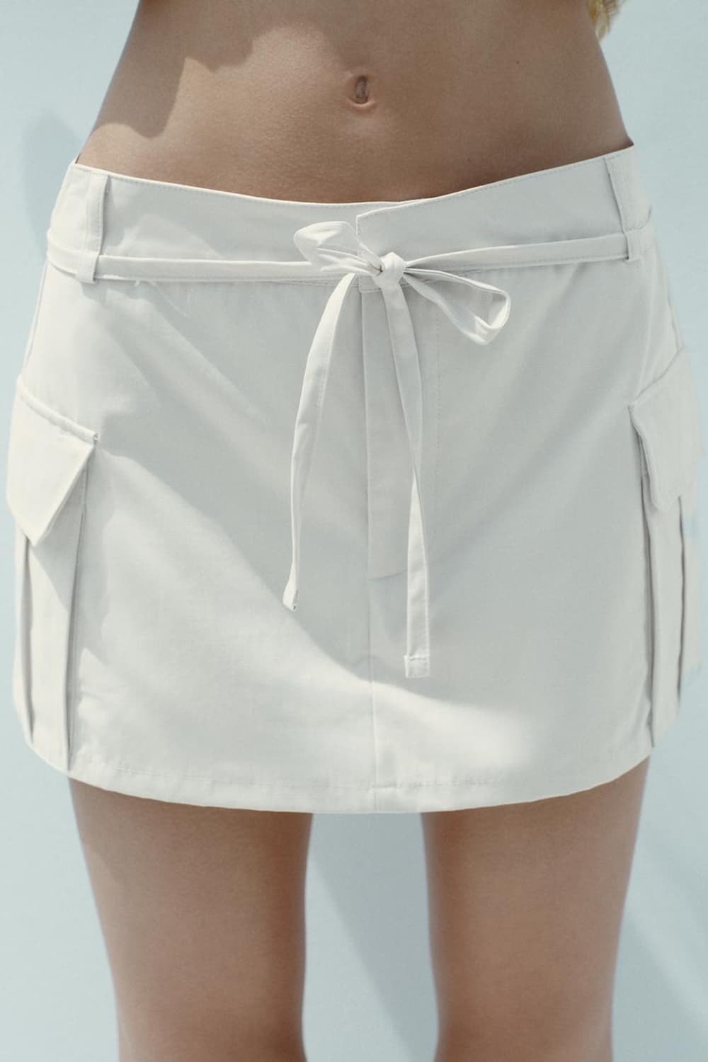 자라 카고 팬츠스커트 스크래치 화이트 상품이미지5