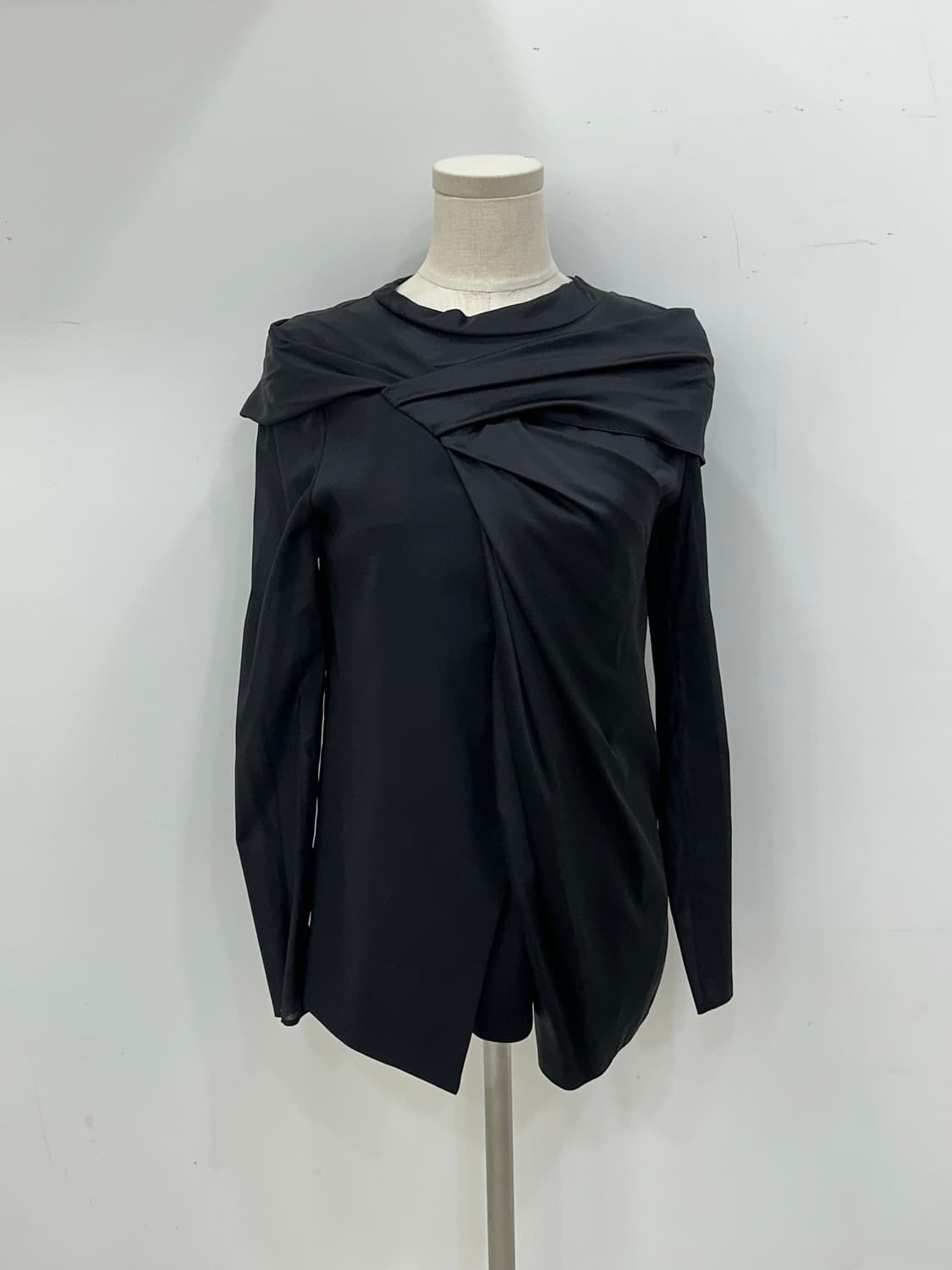 마인 셔링 시스루 블라우스 상품이미지1