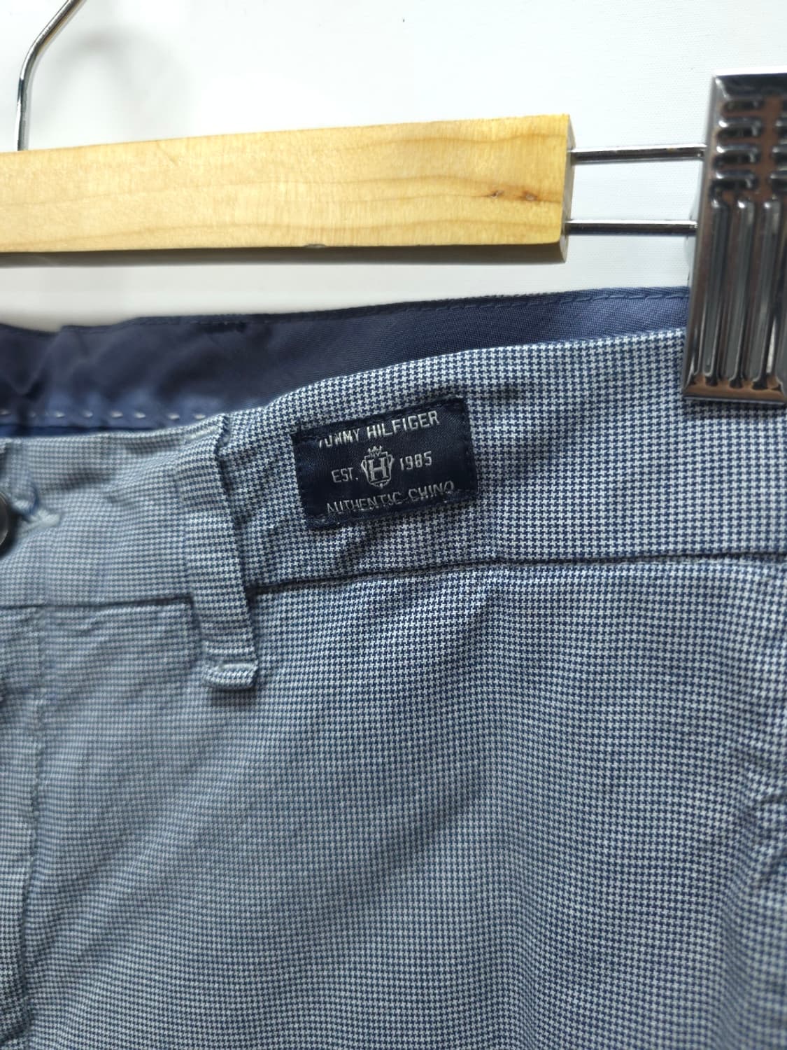 타미힐피거 남성 하운드투스 체크 패턴 치노 팬츠(30) 상품이미지3