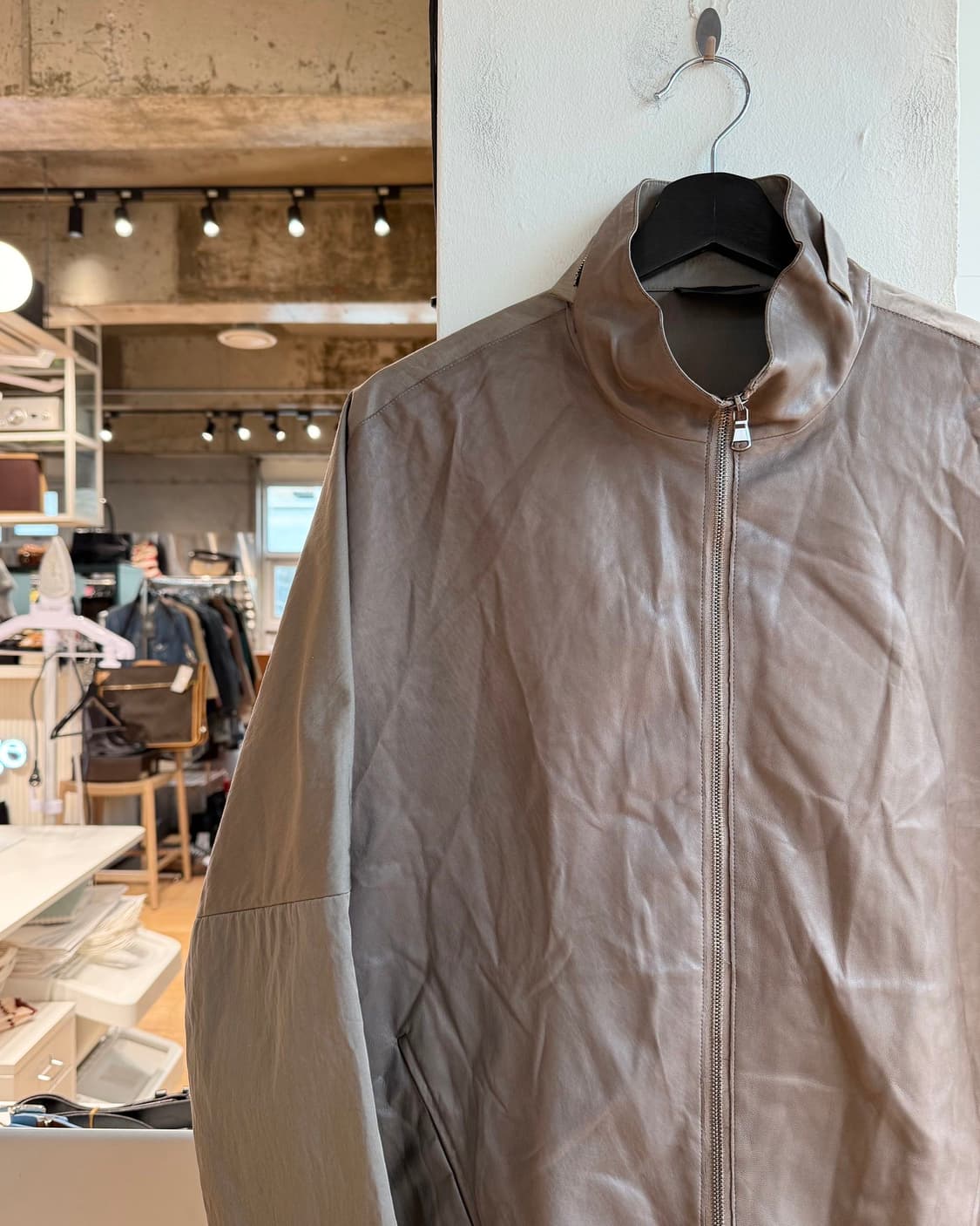 요지 야마모토 브라운 폴라마인드 나일론 자켓  상품이미지4