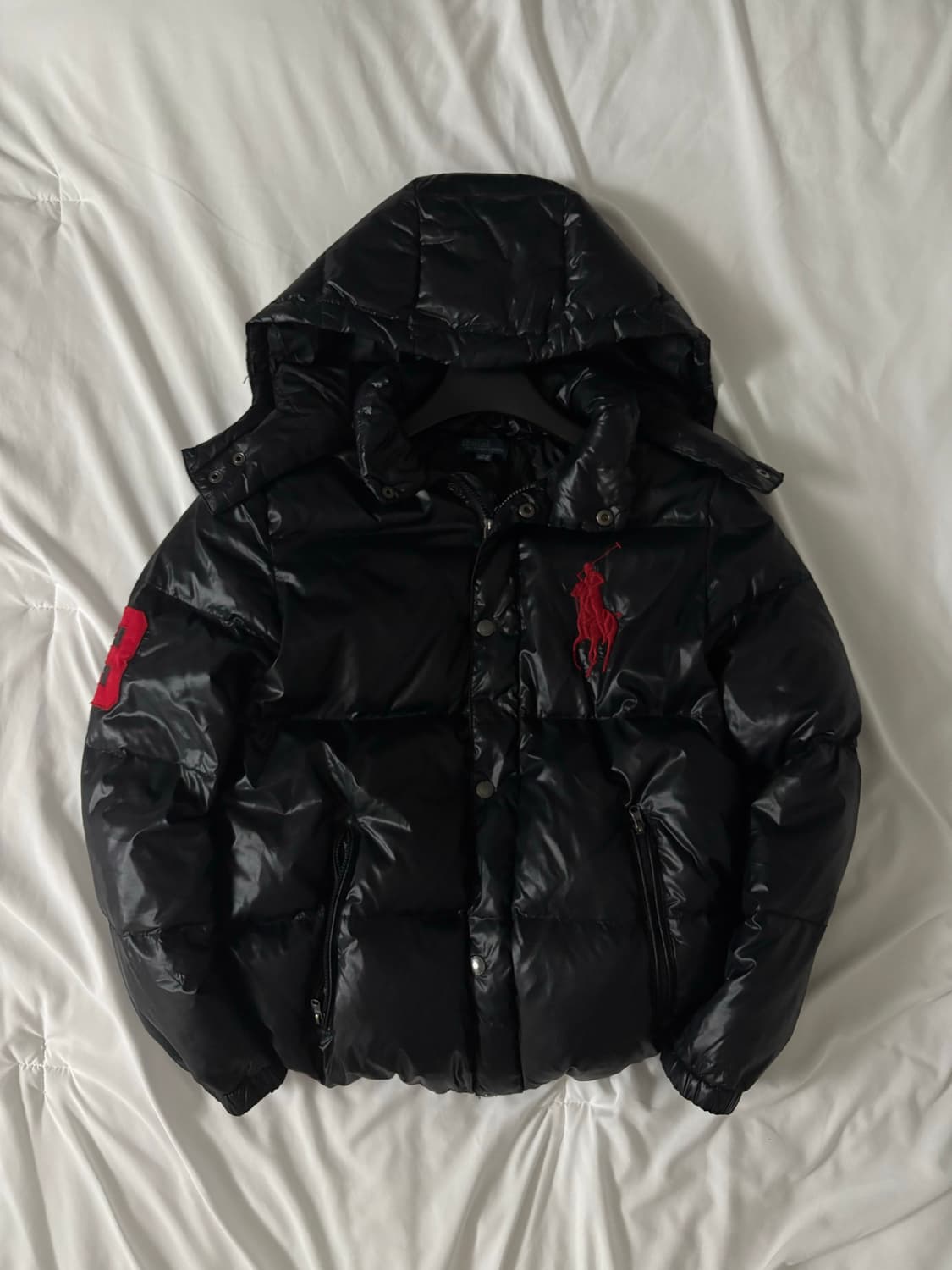 폴로 빅포니 유광 패딩 M 상품이미지1