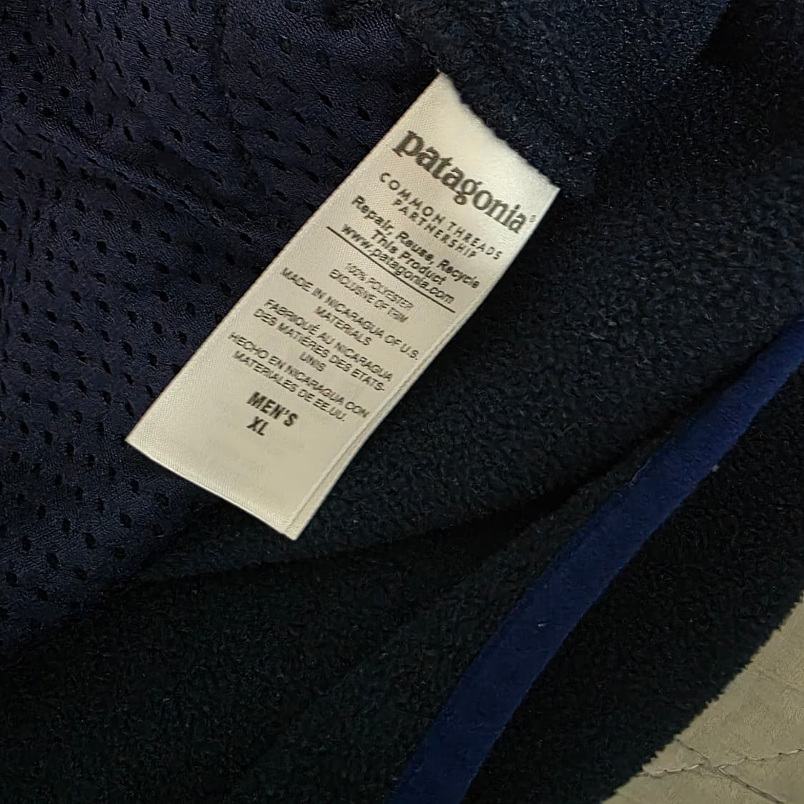 [XL] 빈티지 파타고니아 신칠라 후드 풀오버 레드/네이비 상품이미지8