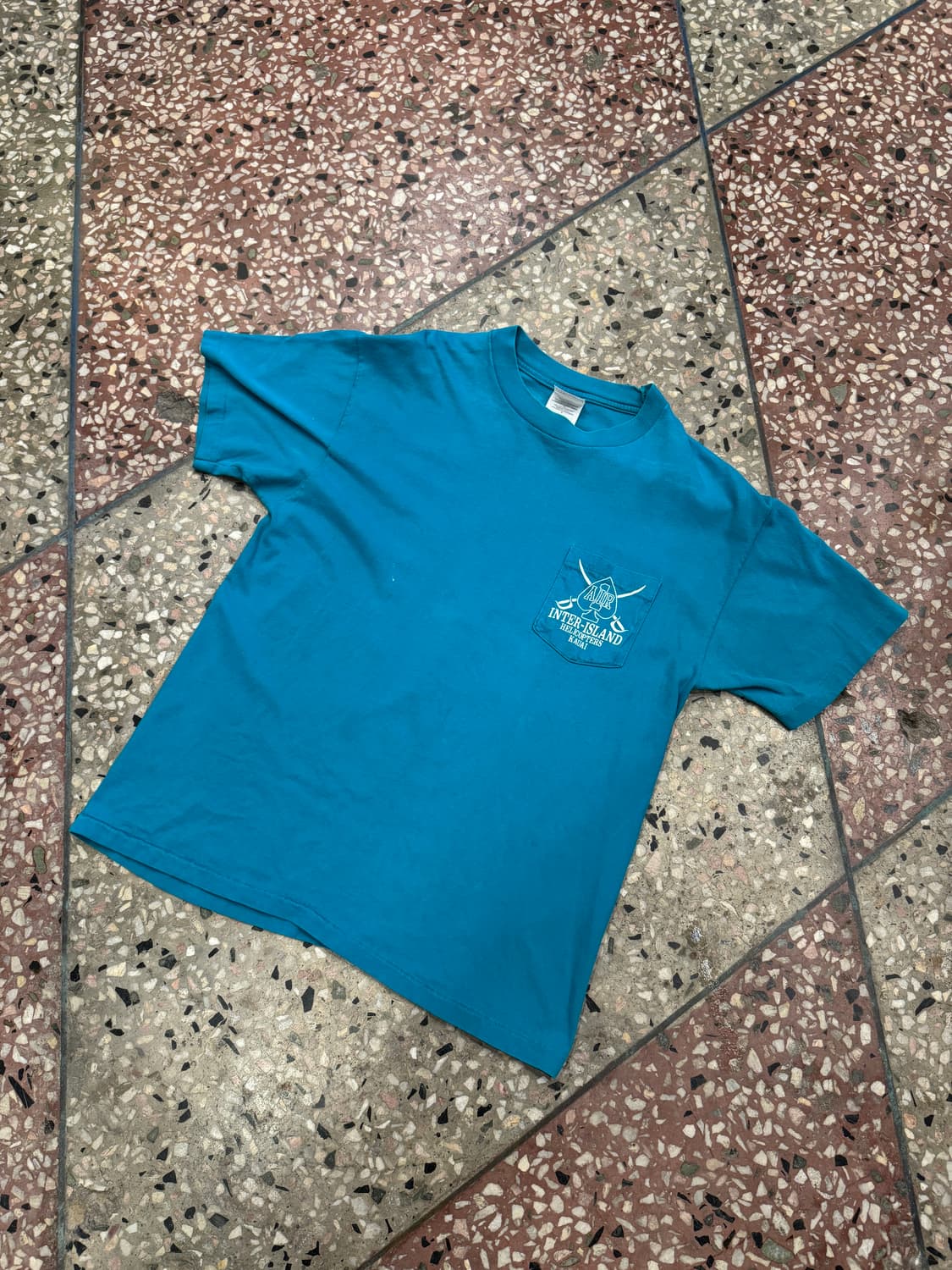 90s 헤인즈 Inter-Island 포켓 티셔츠 (L) 상품이미지2