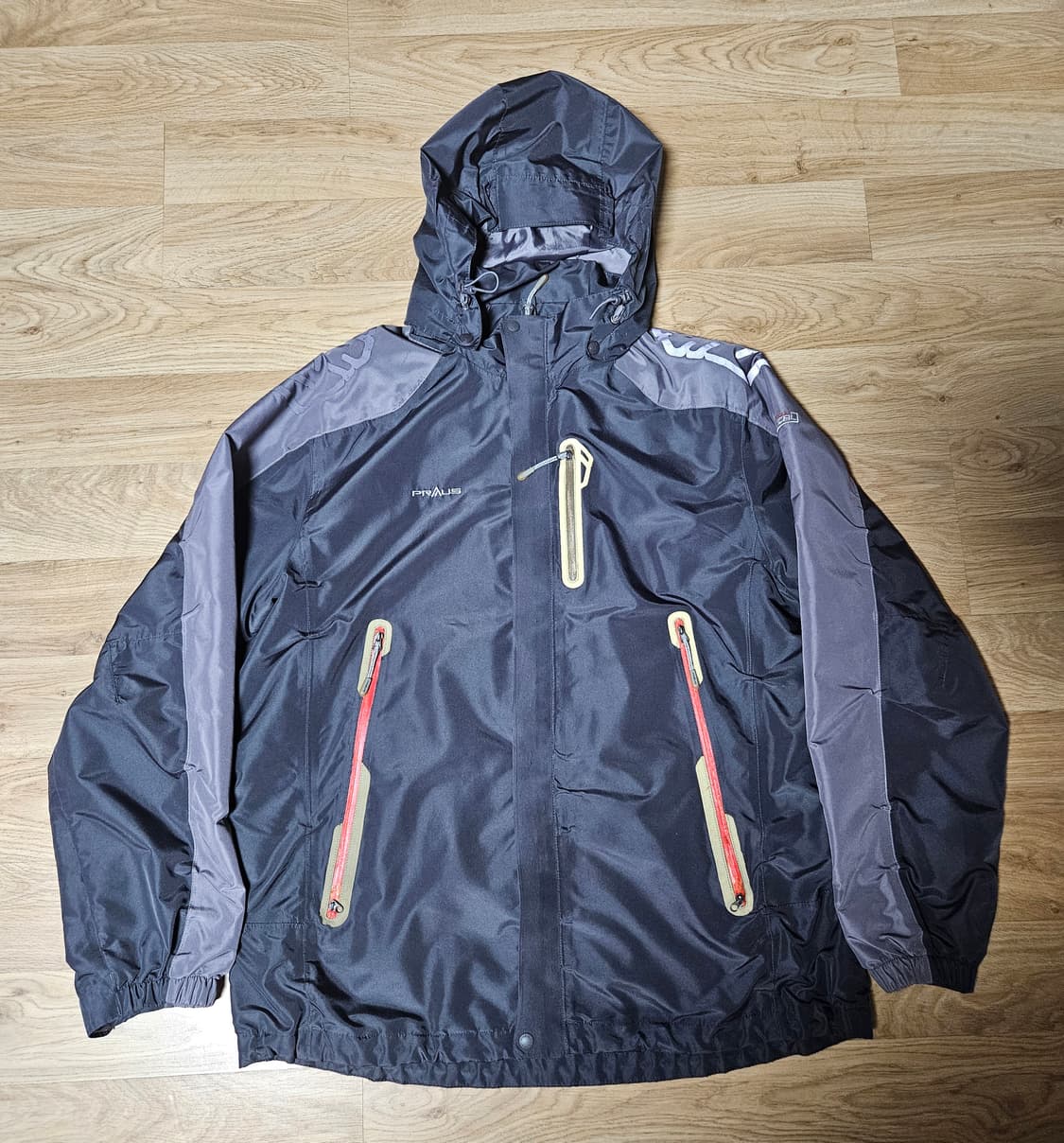 [105] 바람막이 자켓 블랙/회색 상품이미지1