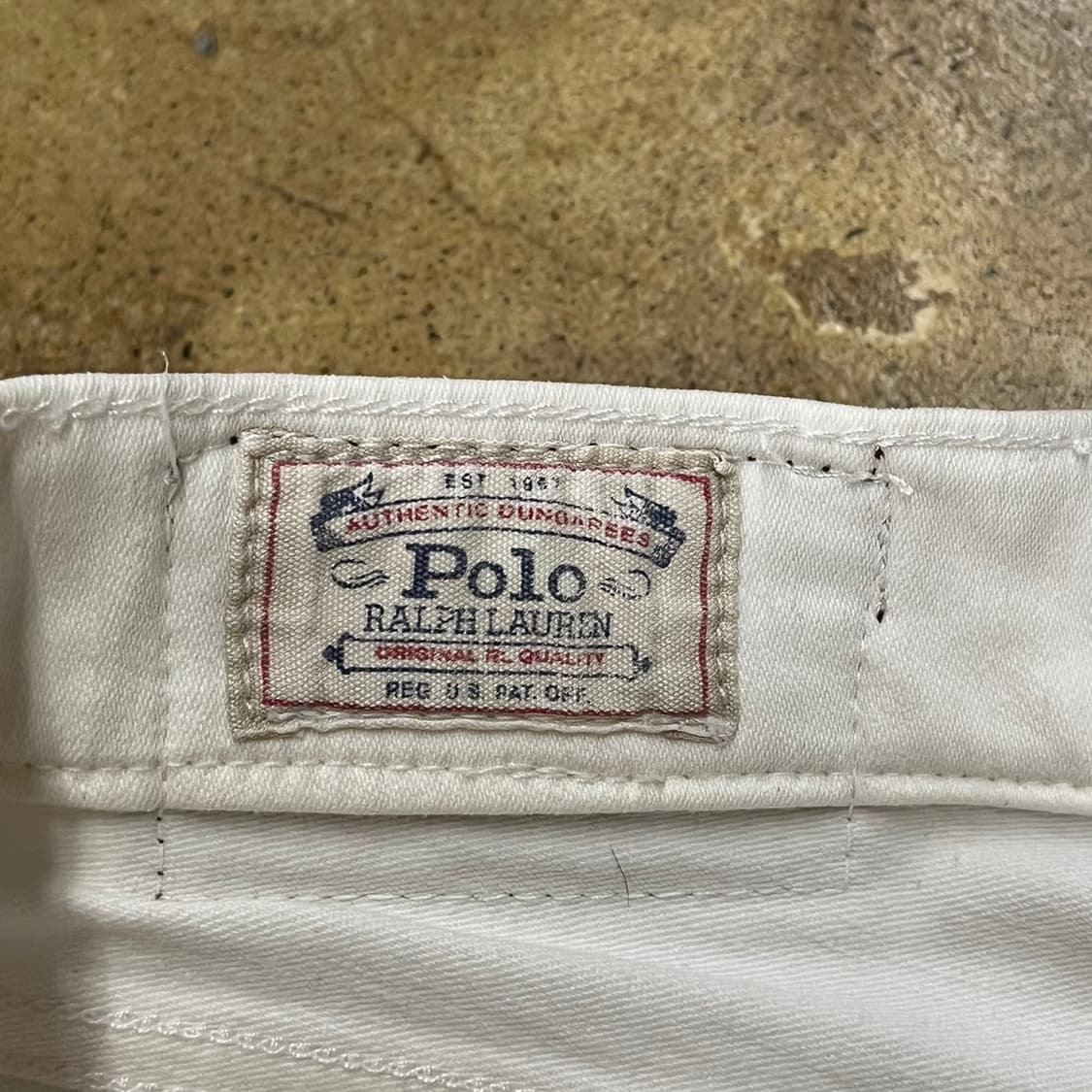 [정품] 폴로 랄프로렌 화이트 데님 바지 b18 상품이미지4