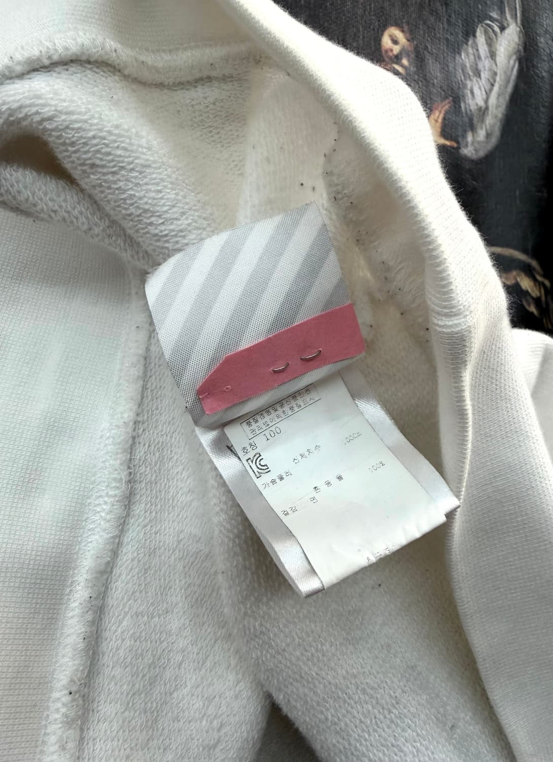 100/ 오프화이트 카라바조 프린팅 후드티 Off White 상품이미지9