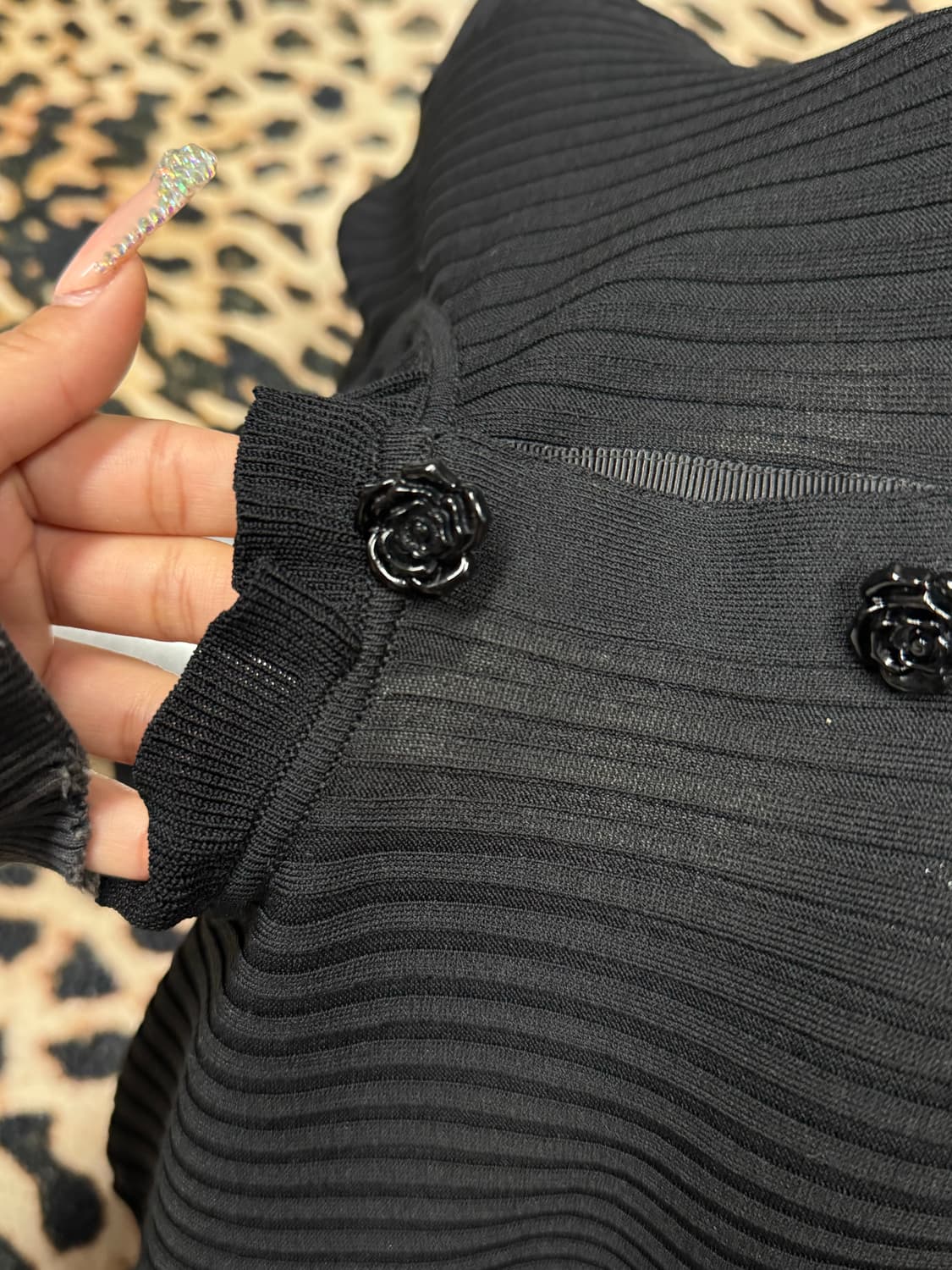 Rose button top 상품이미지3