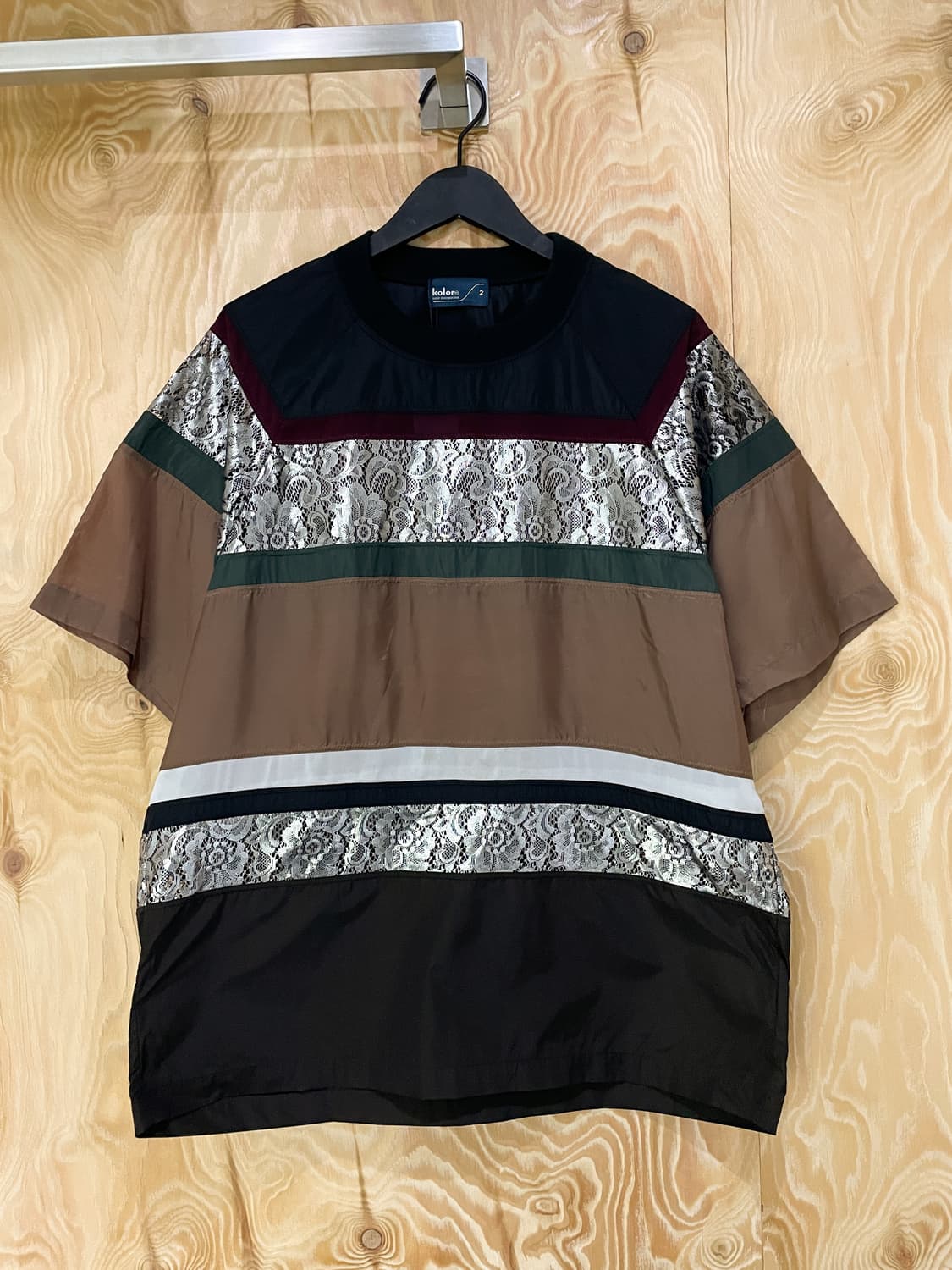 Kolor 16s/s 실버 레이스 탑 상품이미지2