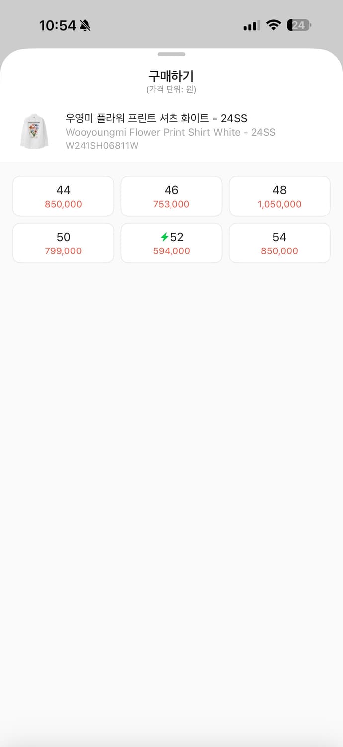 우영미 24ss 플라워프린츠셔츠 50사이즈 상품이미지2