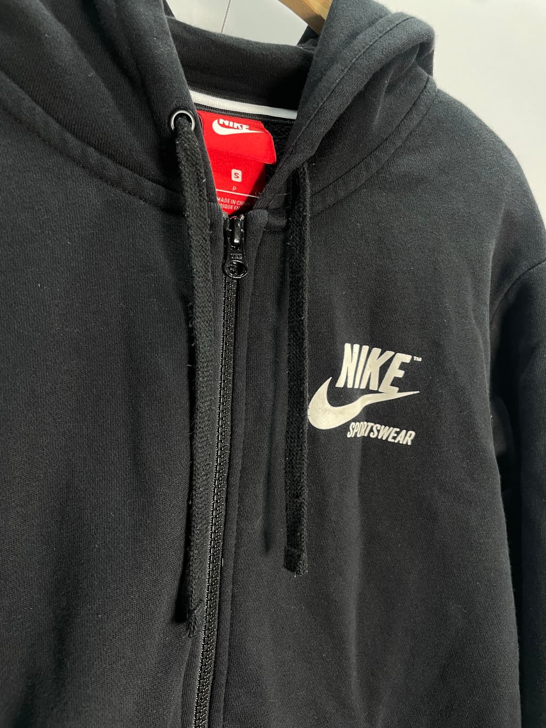 나이키 블랙 후드 집업 S  상품이미지3