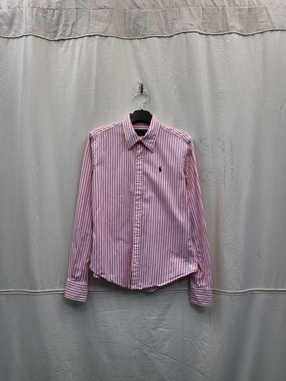 폴로 랄프로렌 핑크 스트라이프 셔츠 상품이미지1