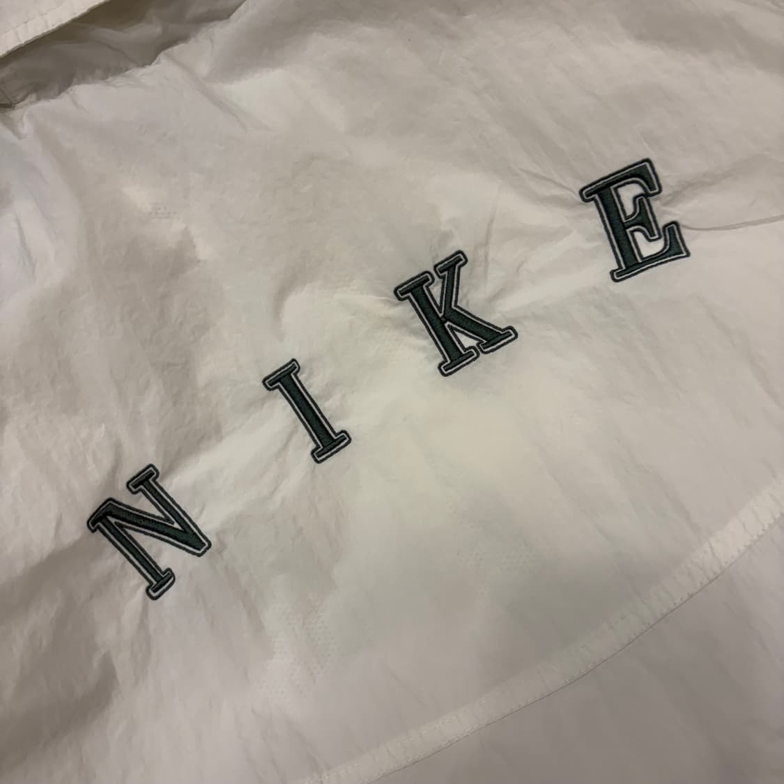 [L] 나이키 우븐 화이트 바람막이 집업 자켓 점퍼 C477 상품이미지3