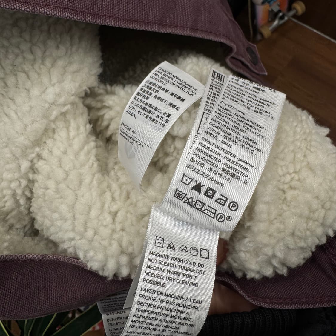 리바이스 타입 3 쉐르파 트러커 자켓 와인 M 상품이미지7