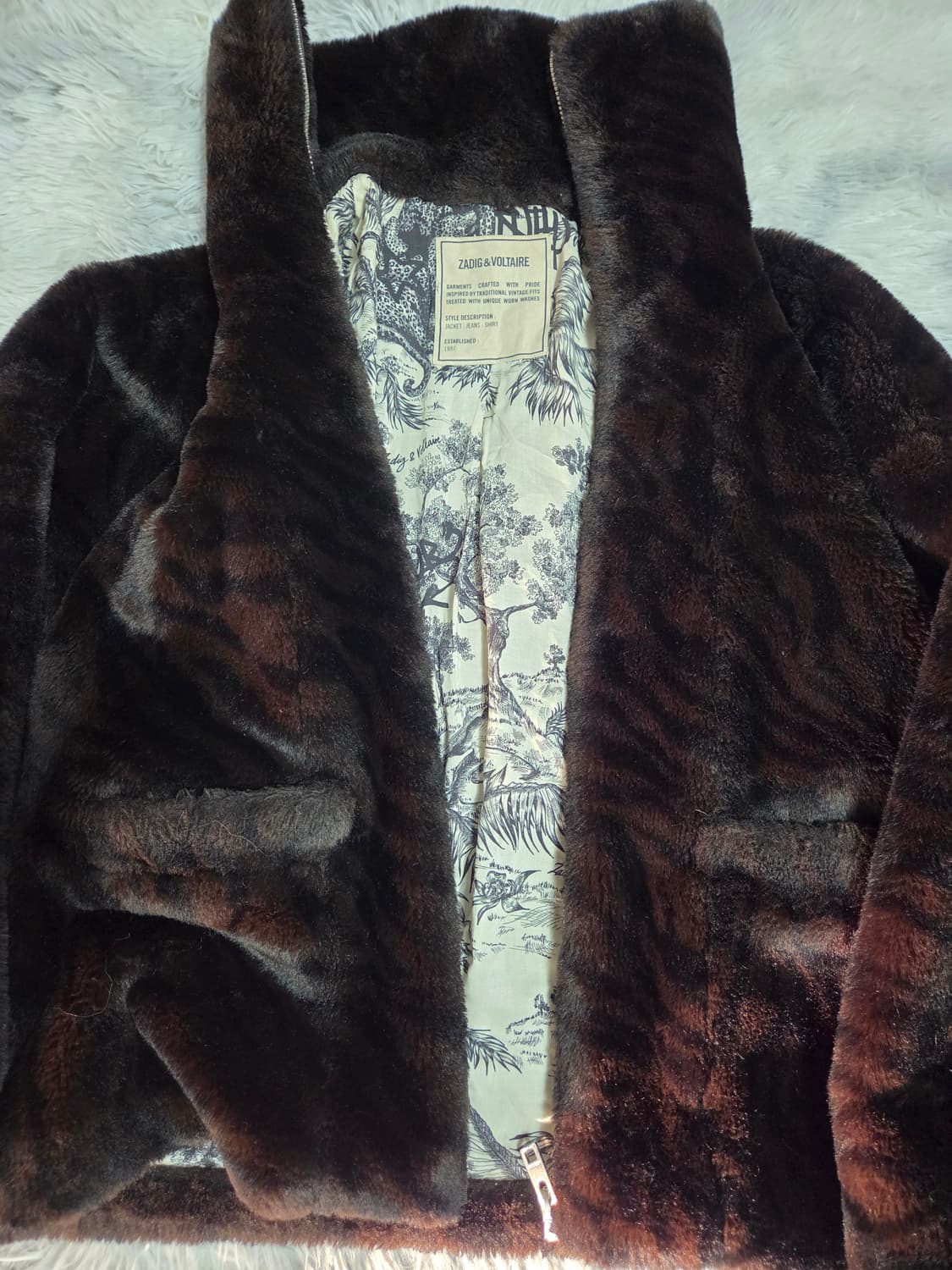 자딕앤볼테르 브라운 퍼 자켓 상품이미지2