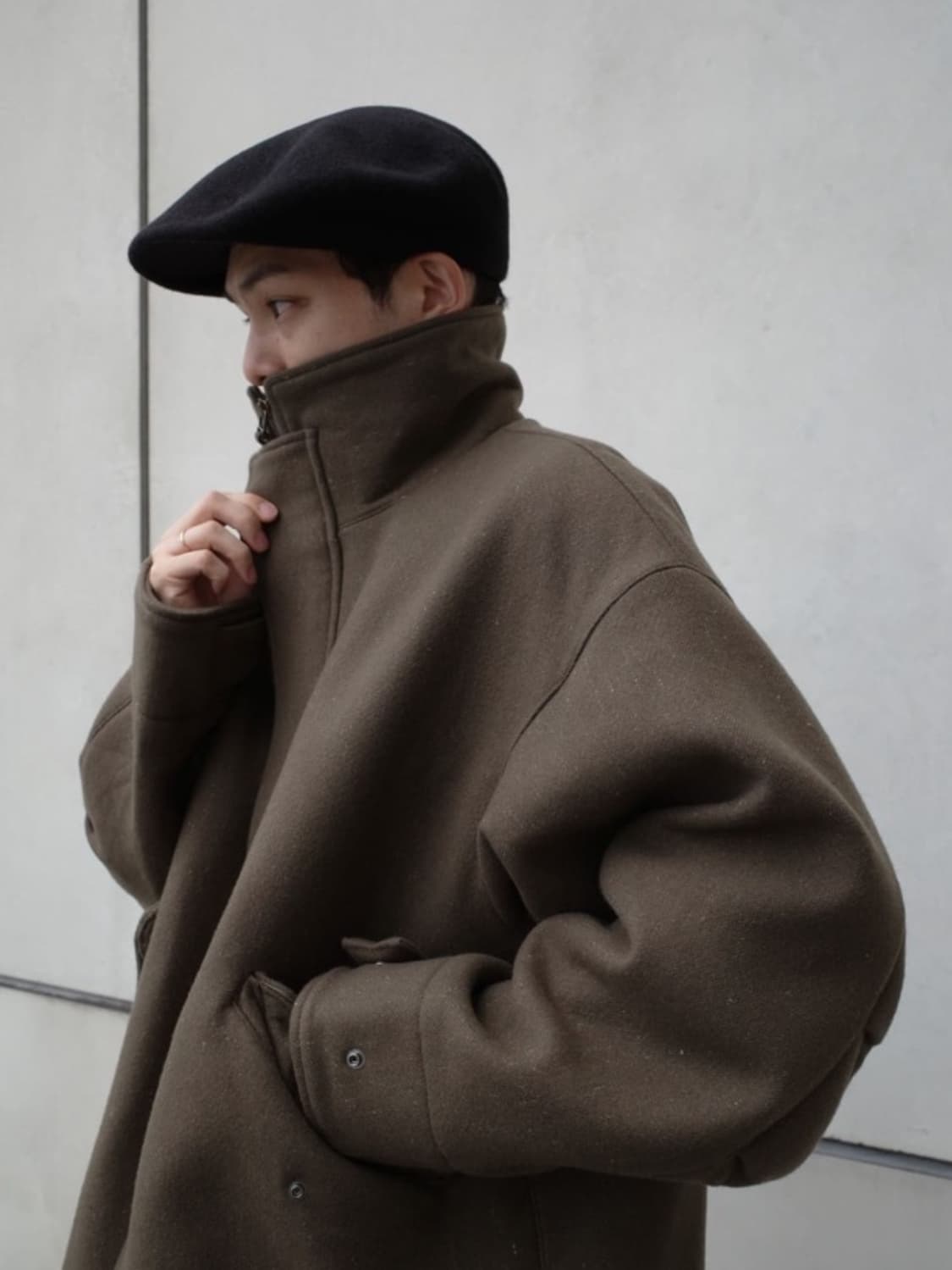 캡틴선샤인 숏밀코트 로덴 그린 40 상품이미지2