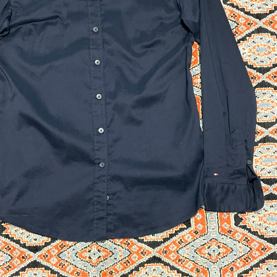 타미힐피거 네이비 슬림핏 와이셔츠 남방 여성8 상품이미지3