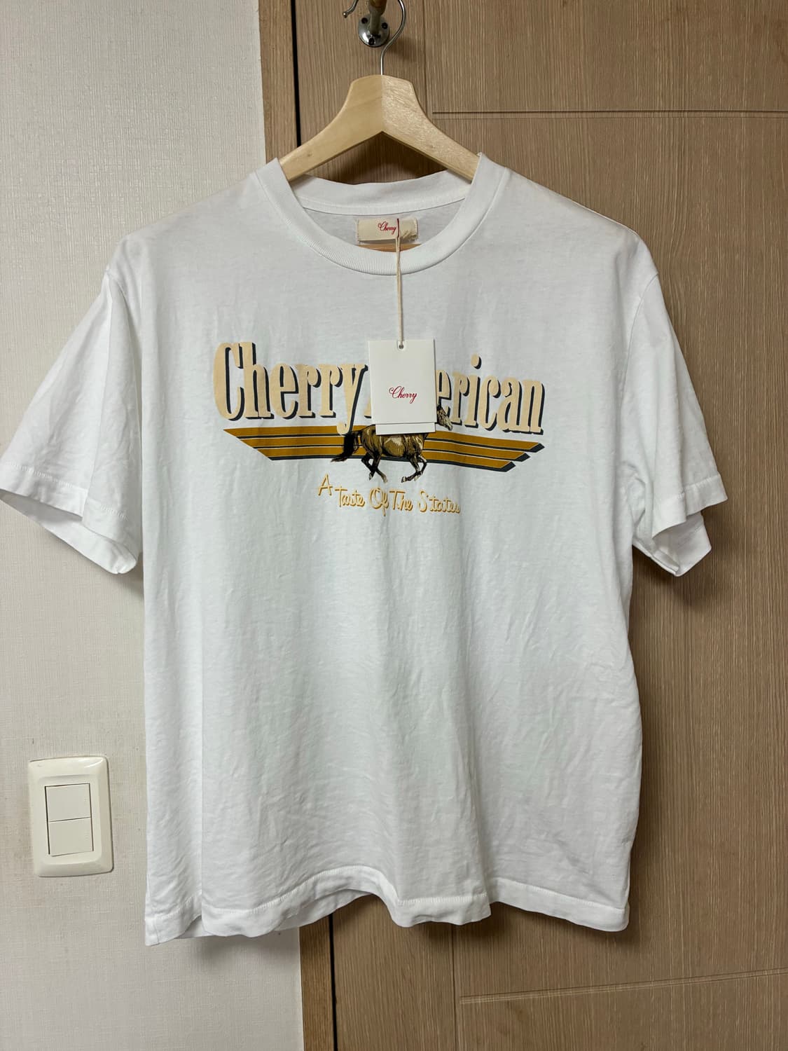 [M]Cherry LA american 티셔츠 화이트 상품이미지2