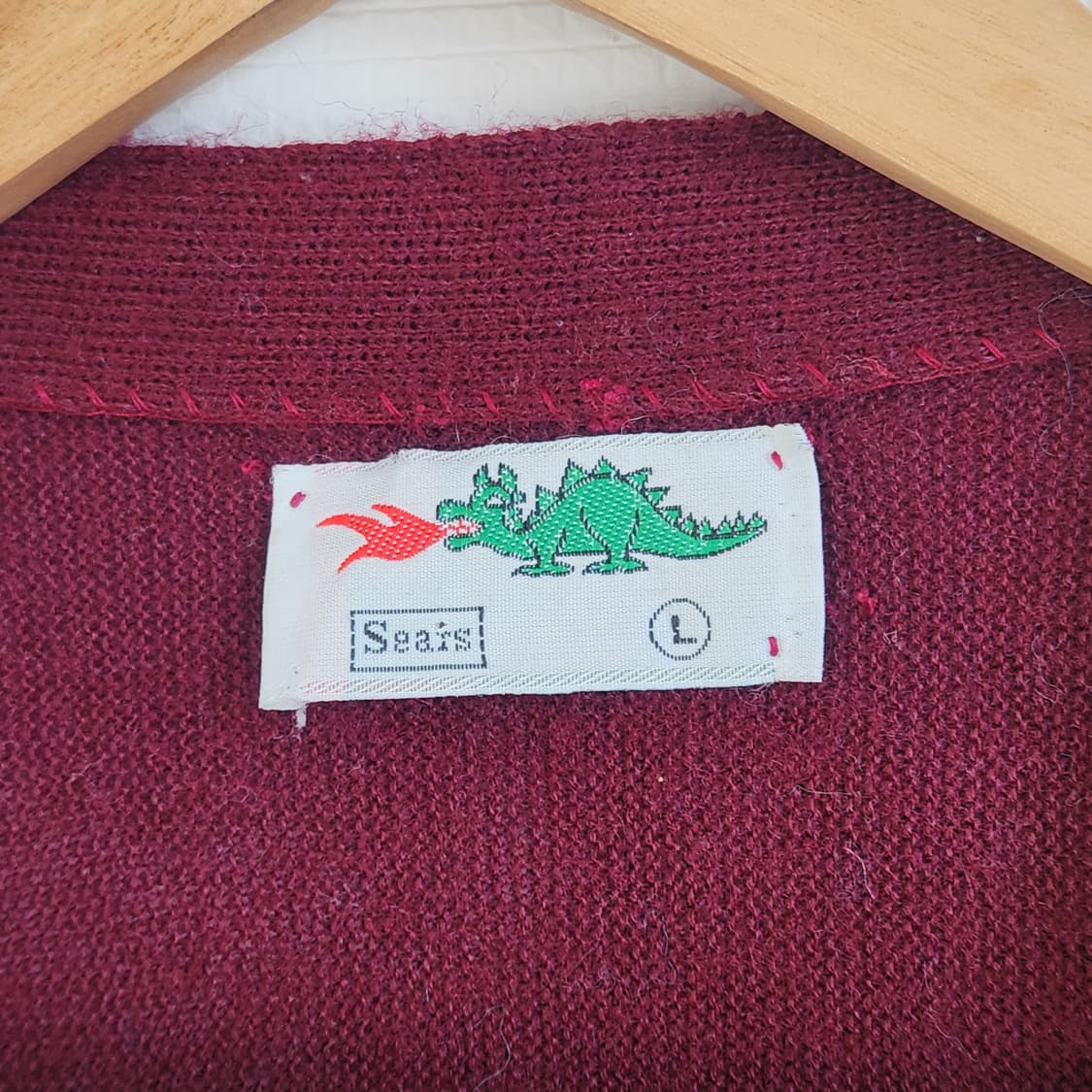 80's 시어즈 브라긴 드래곤 오올론 가디건(USAmade) 상품이미지5