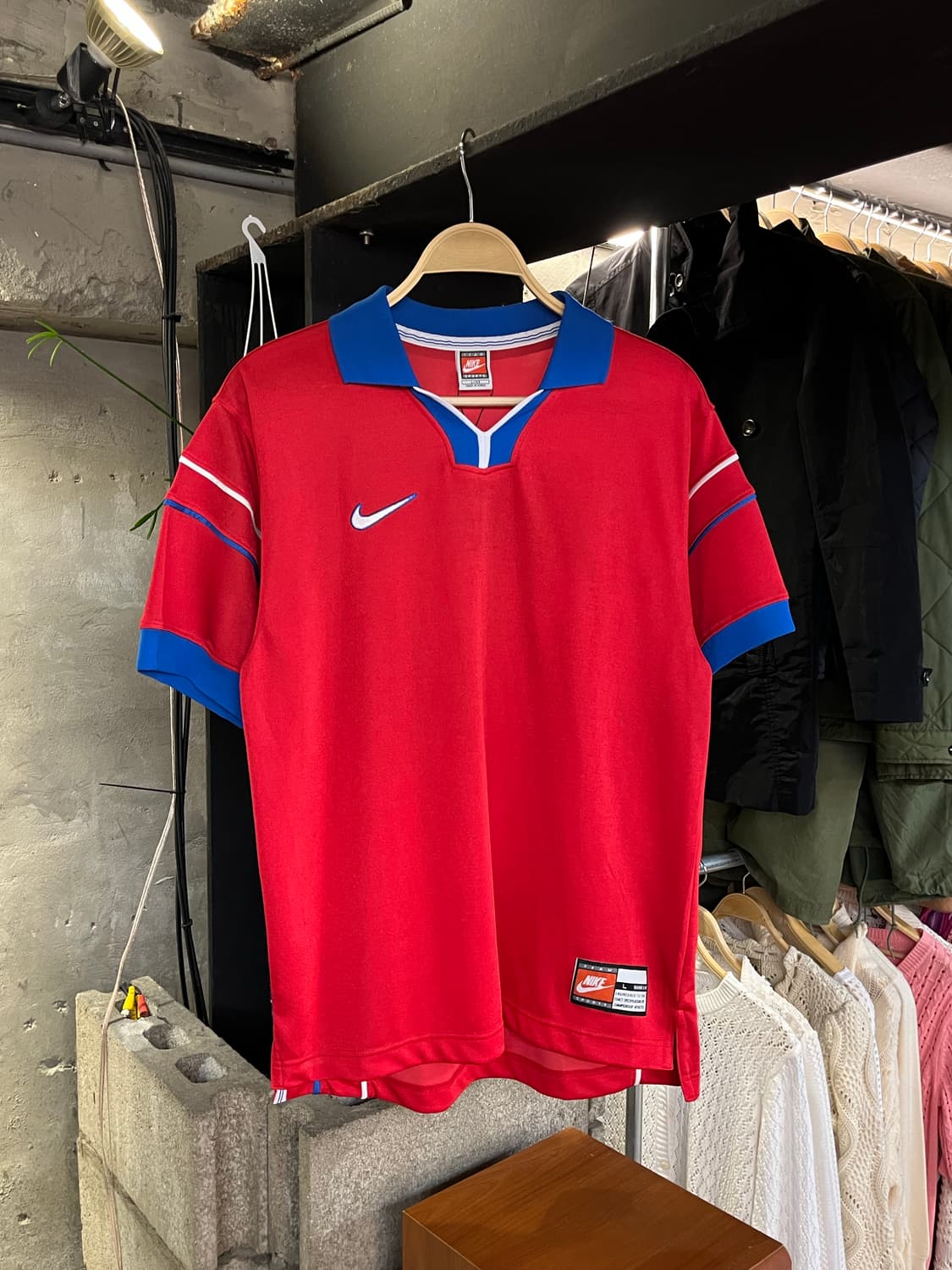 나이키 1998 한국 국가대표 축구 유니폼 레드 L #csz790 상품이미지1