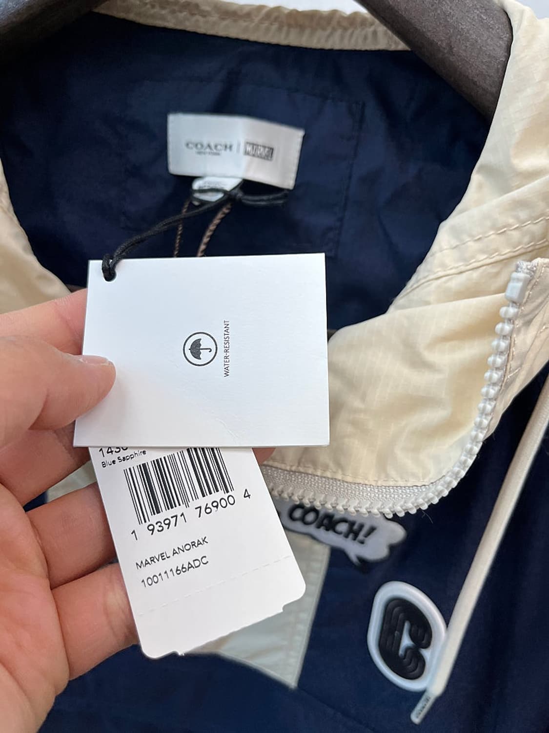 95-100) 코치x마블패치 나일론 아노락  상품이미지6