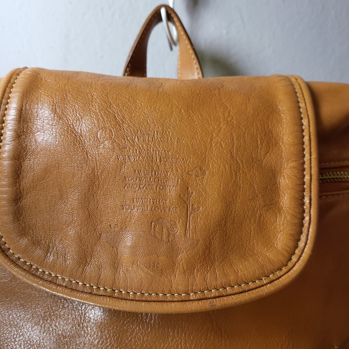 몽삭 올 레더 백팩 상품이미지5