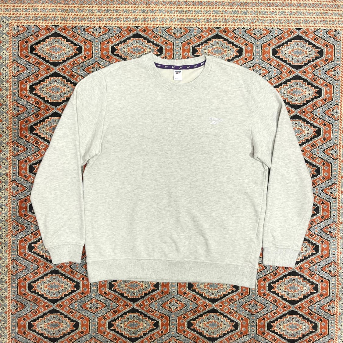 리복 오트밀 맨투맨 티셔츠 여성XL 상품이미지1