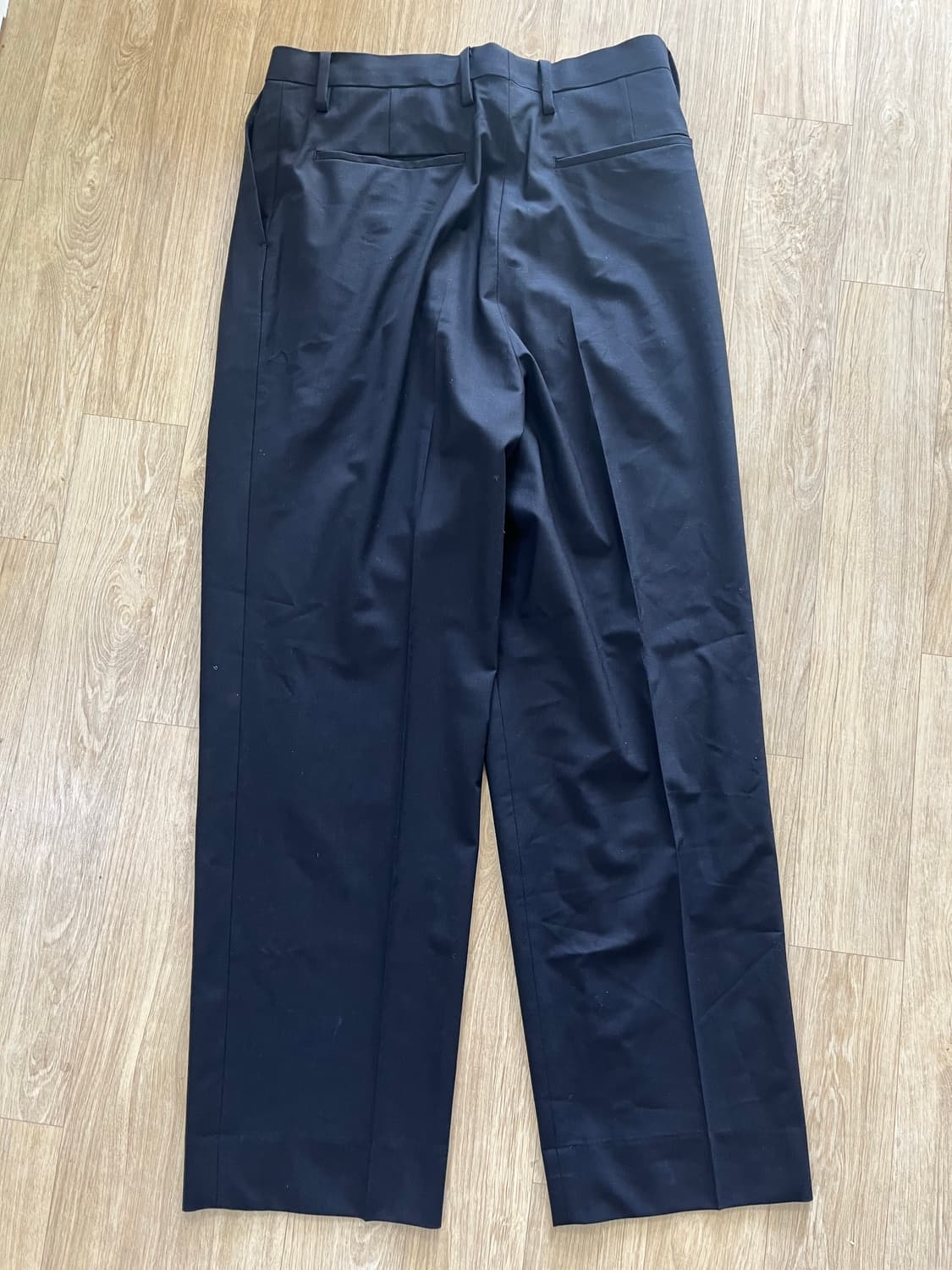 캡틴선샤인 슈컷 울 슬랙스 네이비 32 새상품 상품이미지7