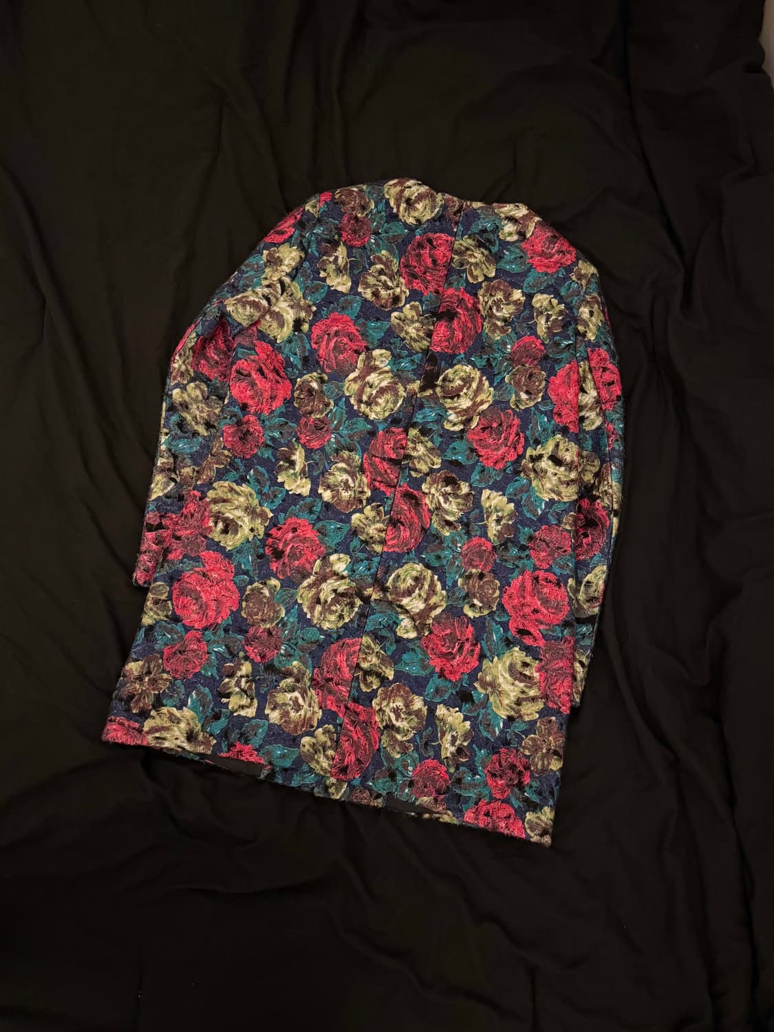 빈티지 플라워 아네틱 울 맥 코트 상품이미지1