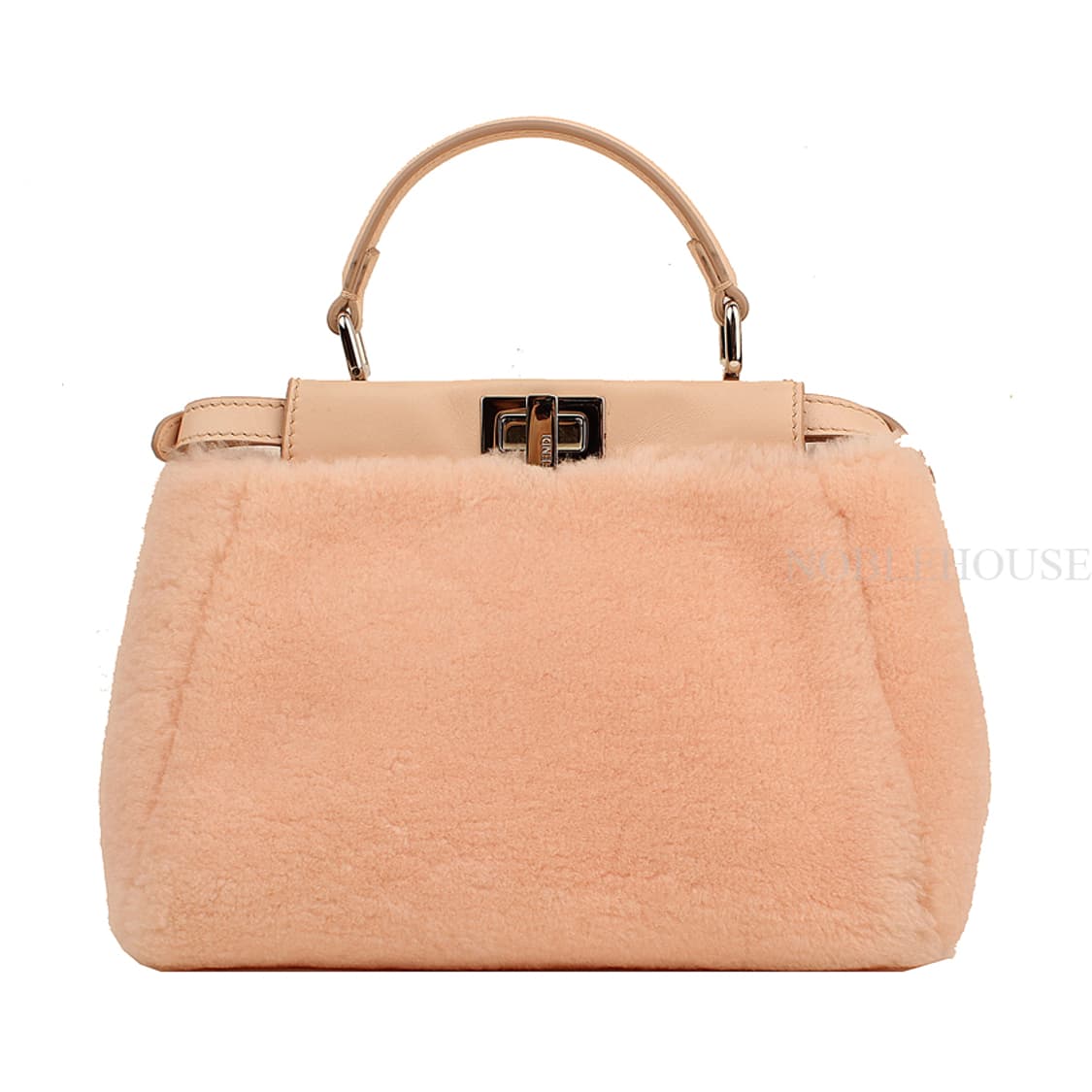 펜디 피카부 베이비핑크 양털 은장 미니 크로스백 상품이미지1