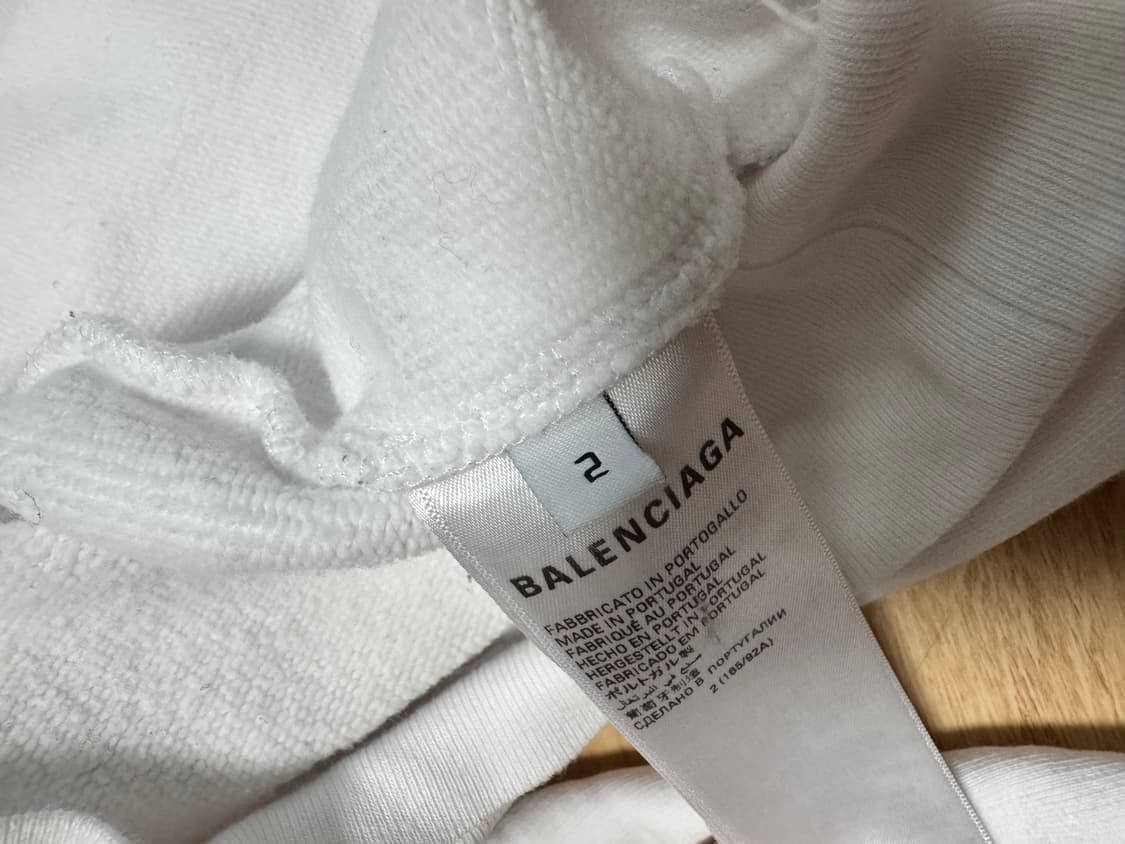 [2] 발렌시아가 아디다스 후드 화이트 상품이미지3