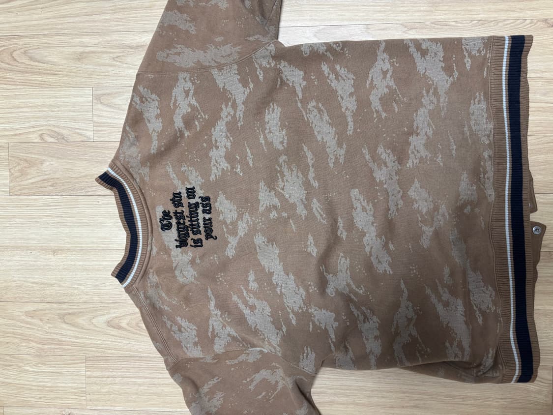 포리얼(FOR REAL) 카모 바시티 자켓 (기모 안감) 상품이미지3