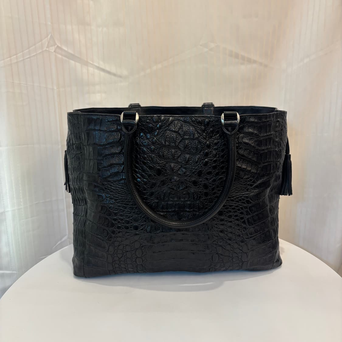 천연 악어가죽 토트백     상품이미지4