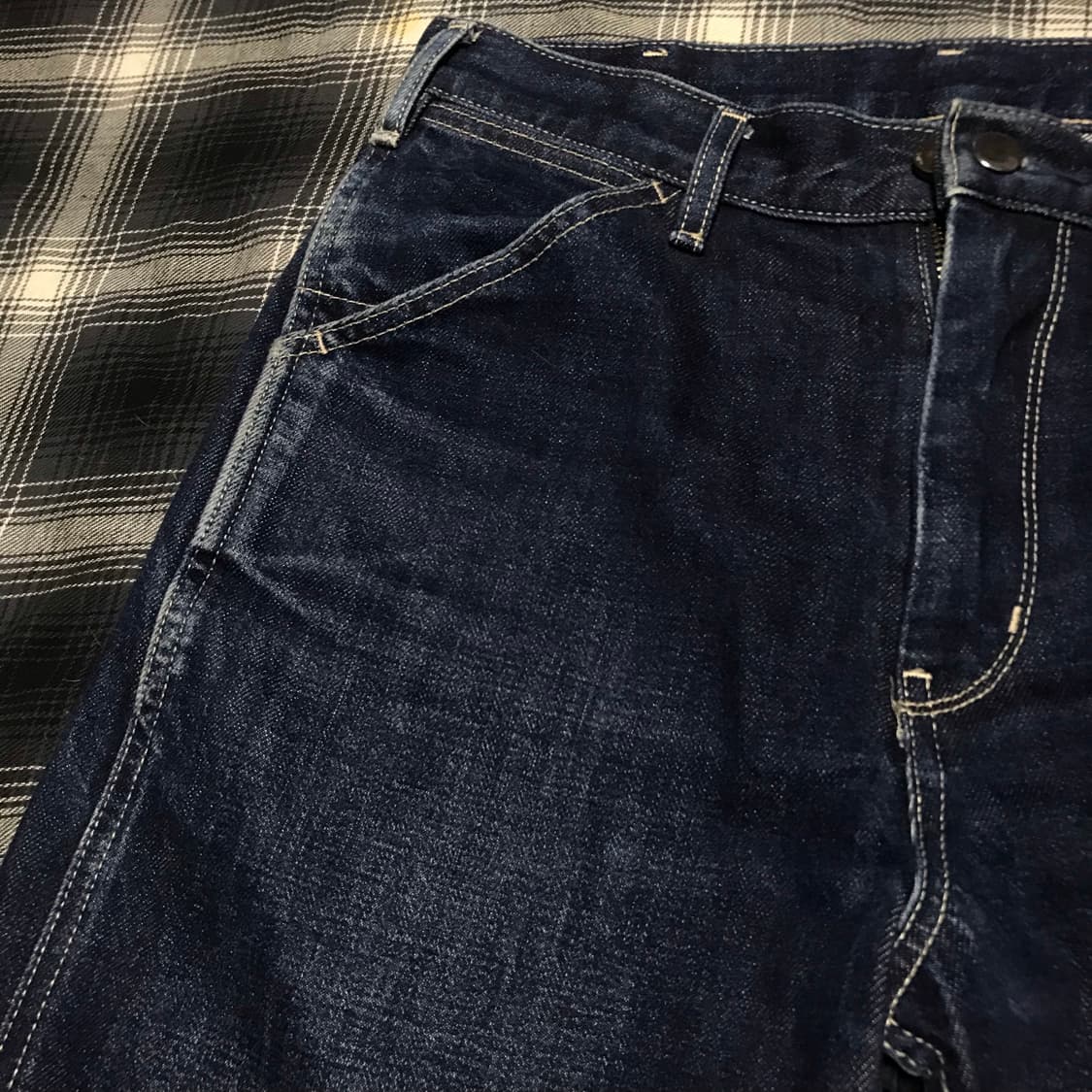 일본판 유니클로 u  재팬 페브릭 페이딩 워크 데님 상품이미지2