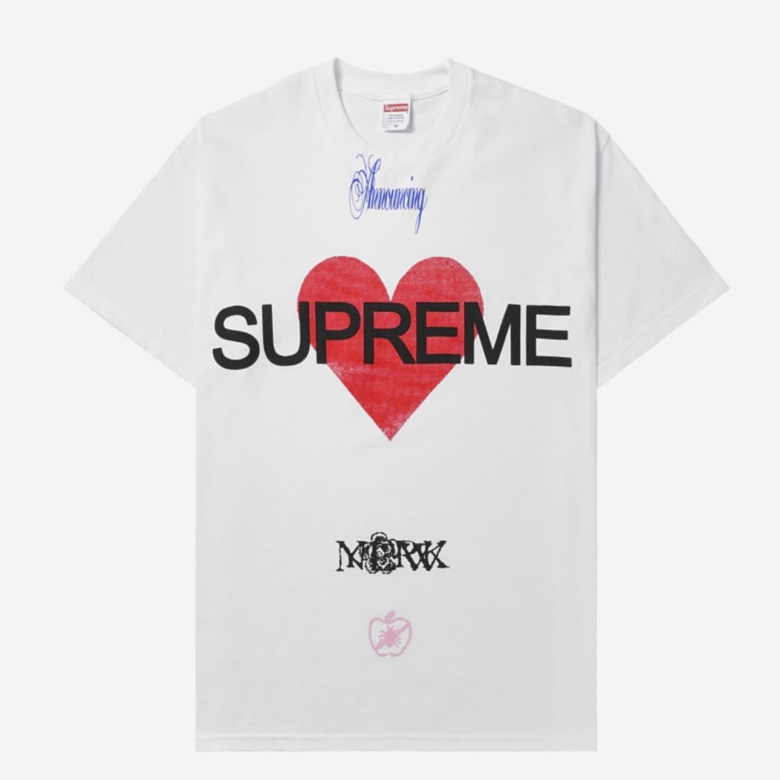 Supreme Announcing T-Shirt White - 25SS 상품이미지1