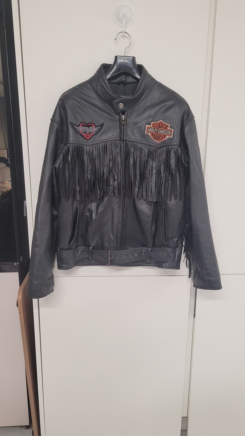 manstar 맨스타  할리데이비슨  소가죽 라이더 자켓-L사이즈 상품이미지1