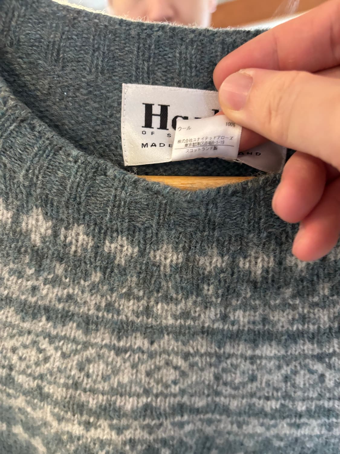 Harley of Scotland 할리오브스코틀랜드 페어아일 체크 스웨터 상품이미지4