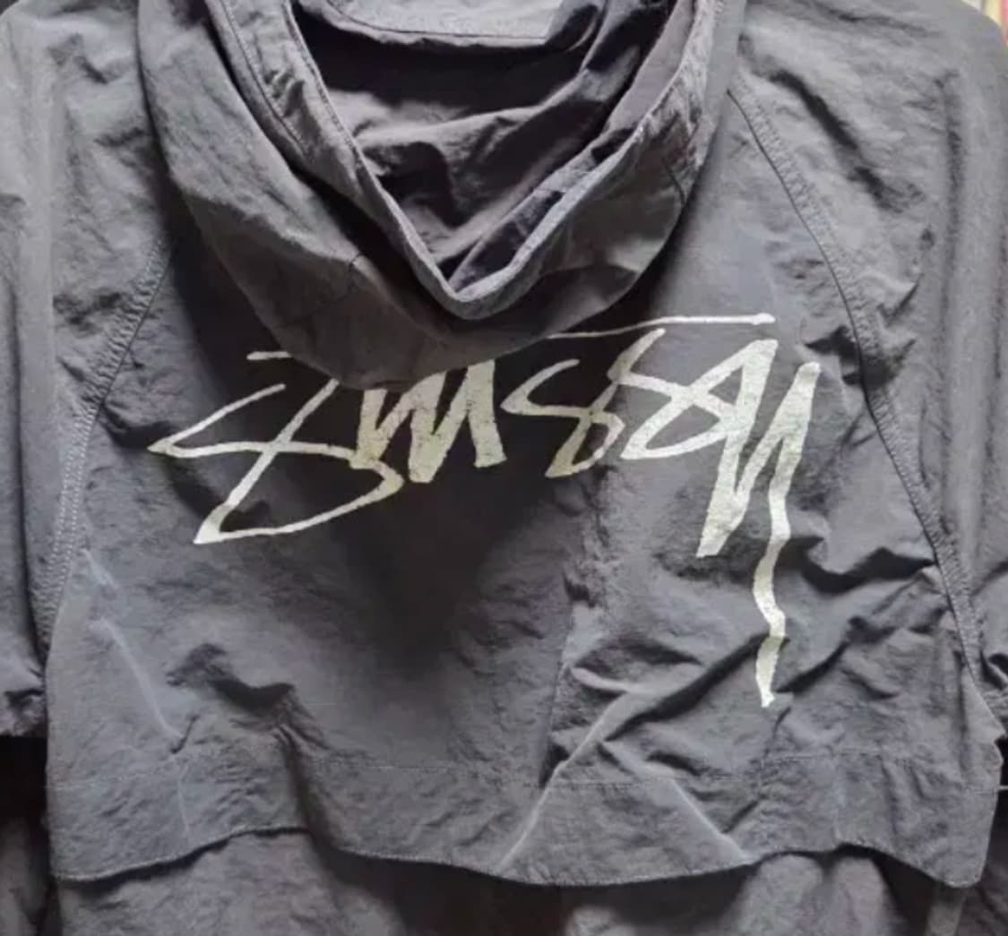 신형 스투시 웨이브 다이 비치 쉘 바람막이 블랙 (S) 상품이미지4