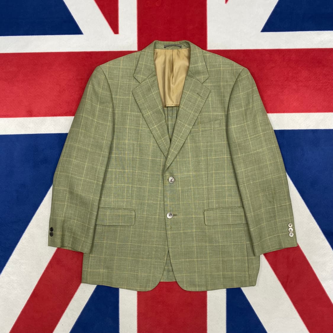 YSL 체크 블레이져 실측 105 상품이미지1