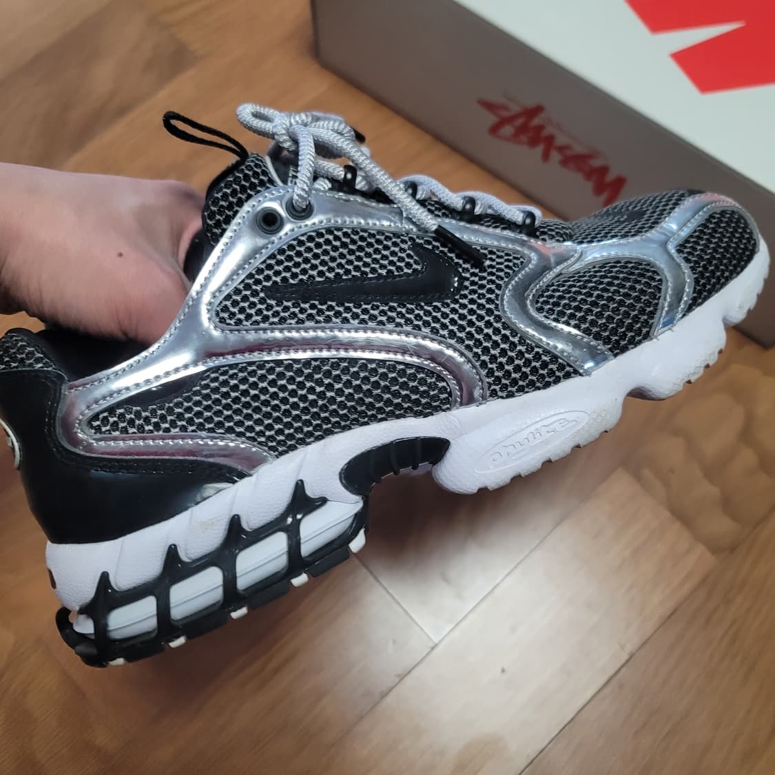 나이키 스투시 에어줌 스피리돈 케이지 블랙 상품이미지5