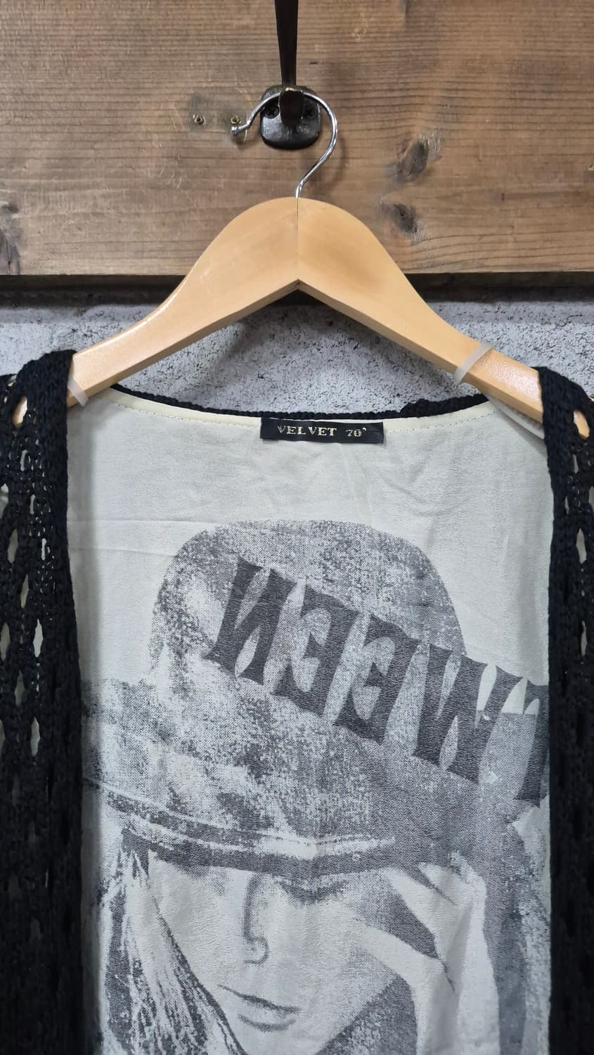 망사 오픈  가디건 락시크 상품이미지2