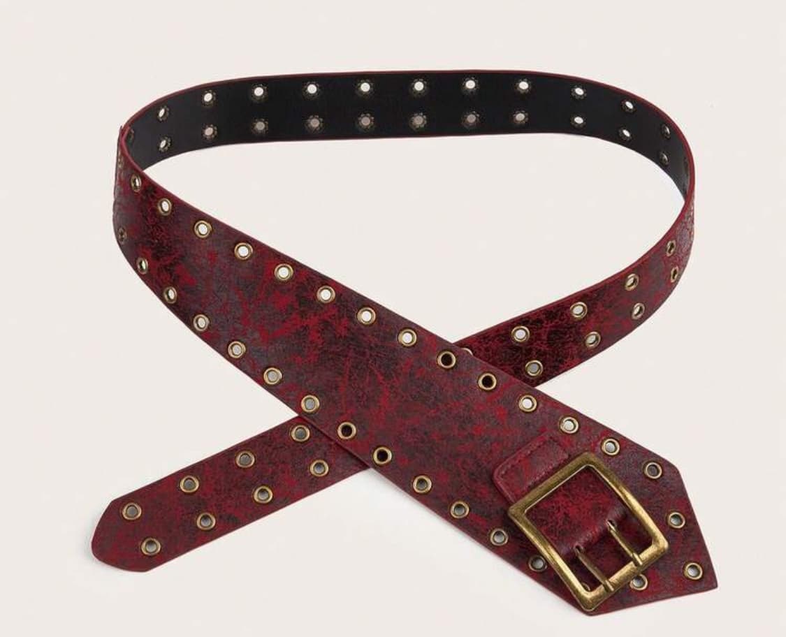 버건디 컬러 벨트 ( 허리띠 ) 프리사이즈  상품이미지1