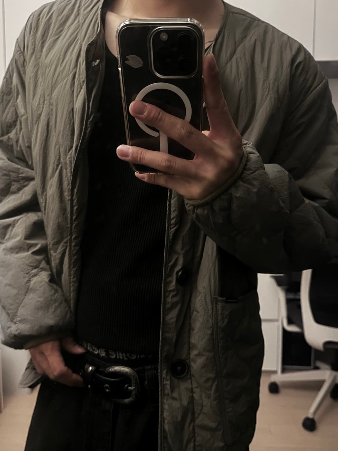 커버낫 Olive Quilted Liner Jacket  상품이미지2