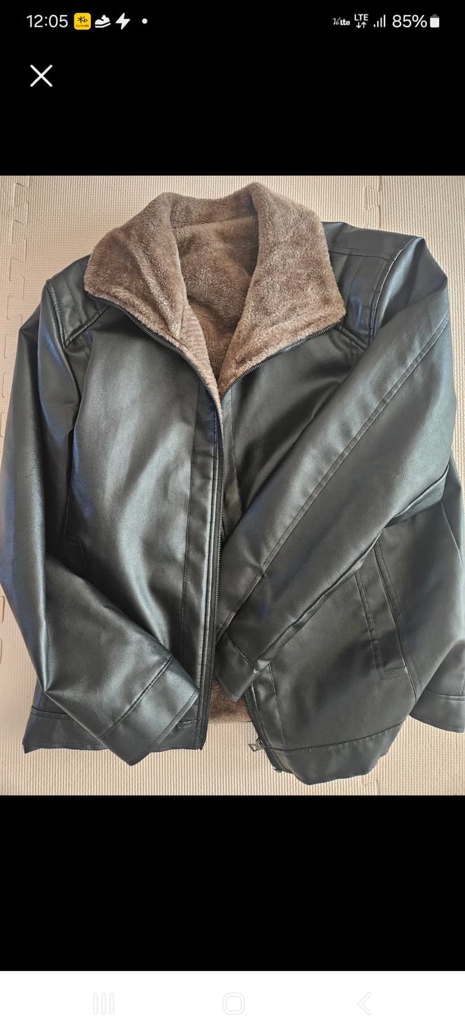 무스탕블랙자켓.  L 상품이미지1