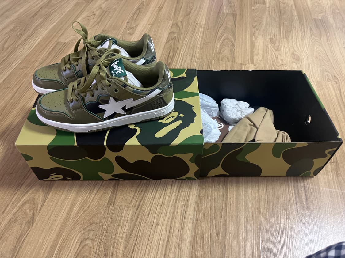Bape sk8 sta 카모색 250 상품이미지2