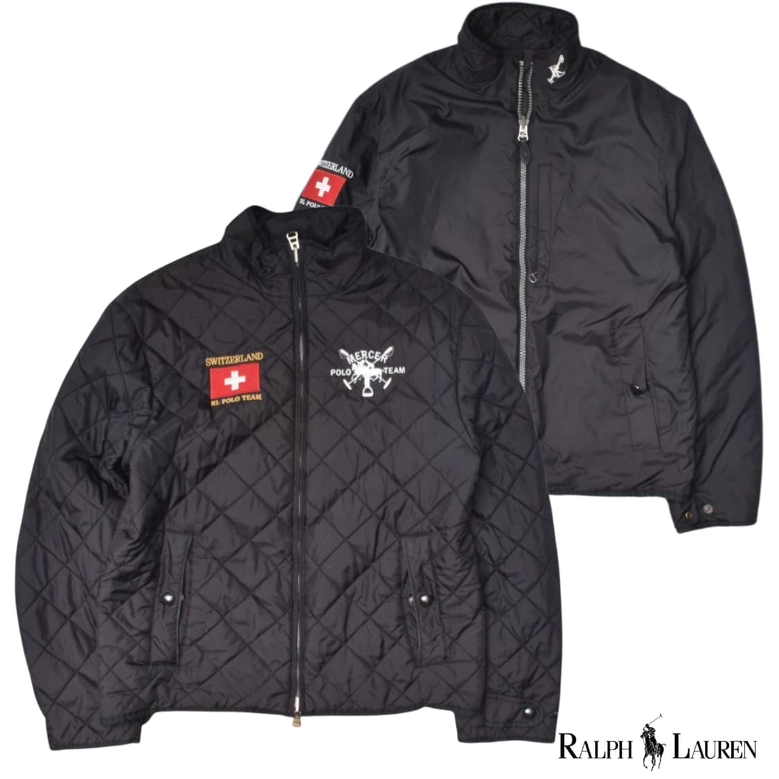 00S 폴로랄프로렌 스위스 퀄팅 퀼팅 자켓 양면 리버시블 점퍼 N0784 상품이미지1